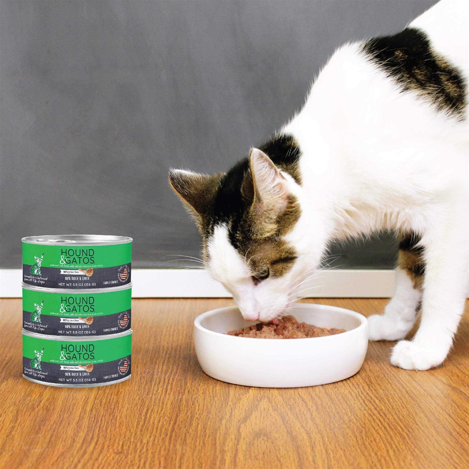 Hound & Gatos Canned Cat Food 5.5oz Liver - Healthber