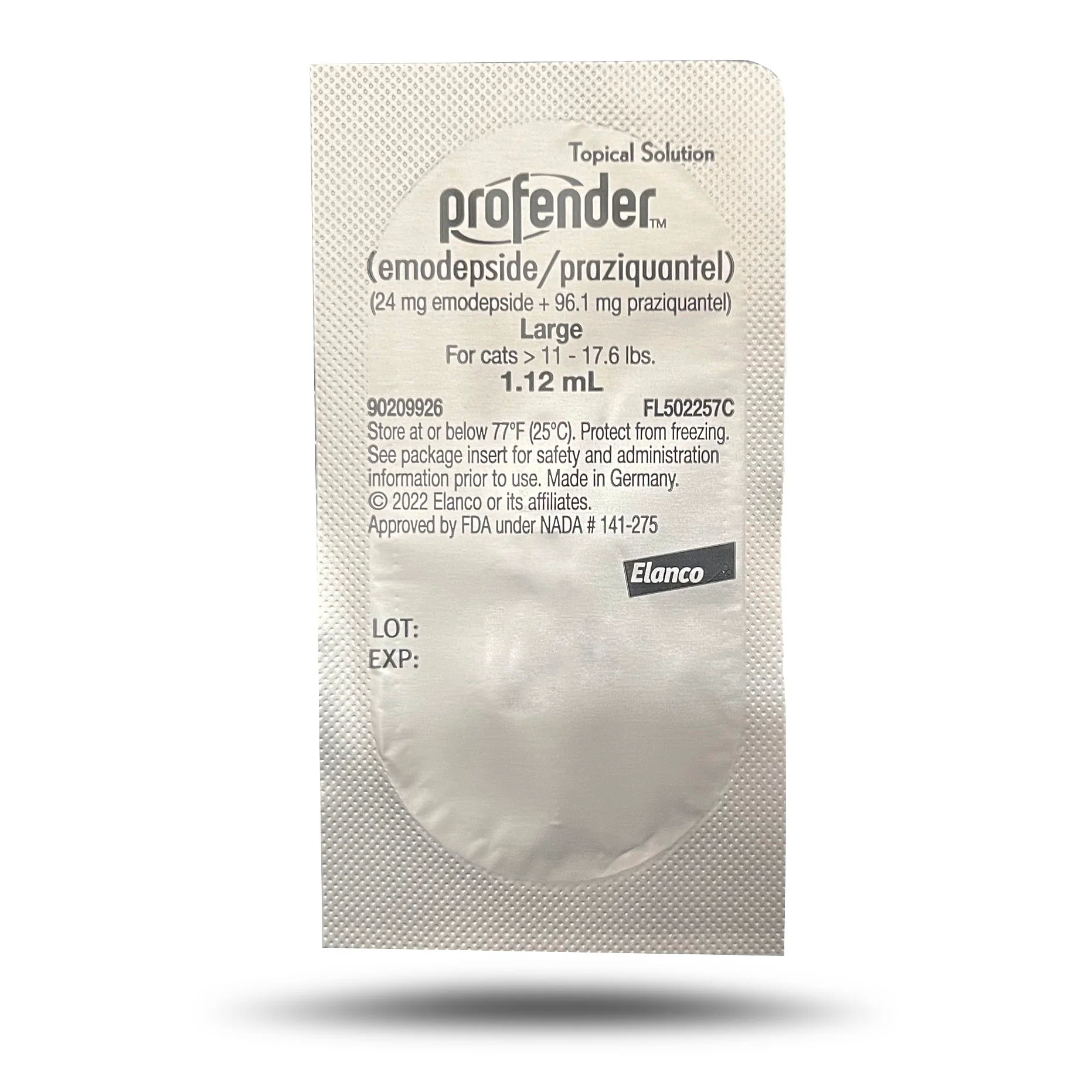 Profender (emodepside/praziquantel) Topical Parasiticide Solution for Cats - Healthber