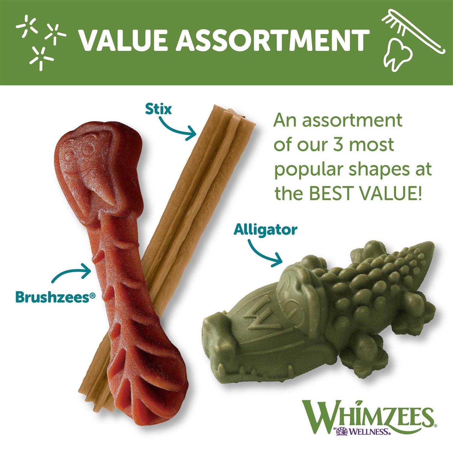 Whimzees Natural Dental Value Box Dog Treats - Healthber