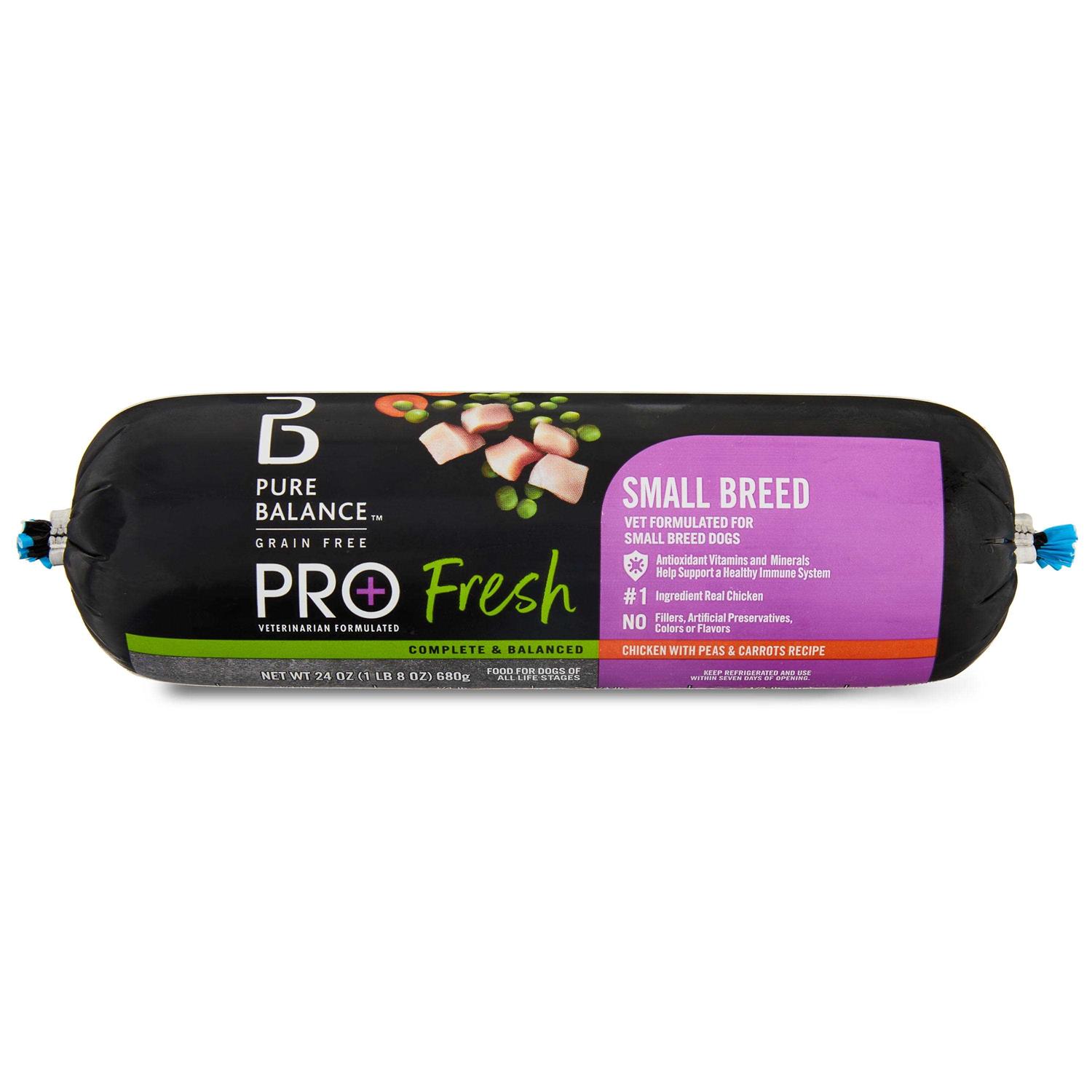 Pure Balance Pro+ Fresh Small Breed Dog Food Chicken with Peas & Carrots Recipe - Healthber