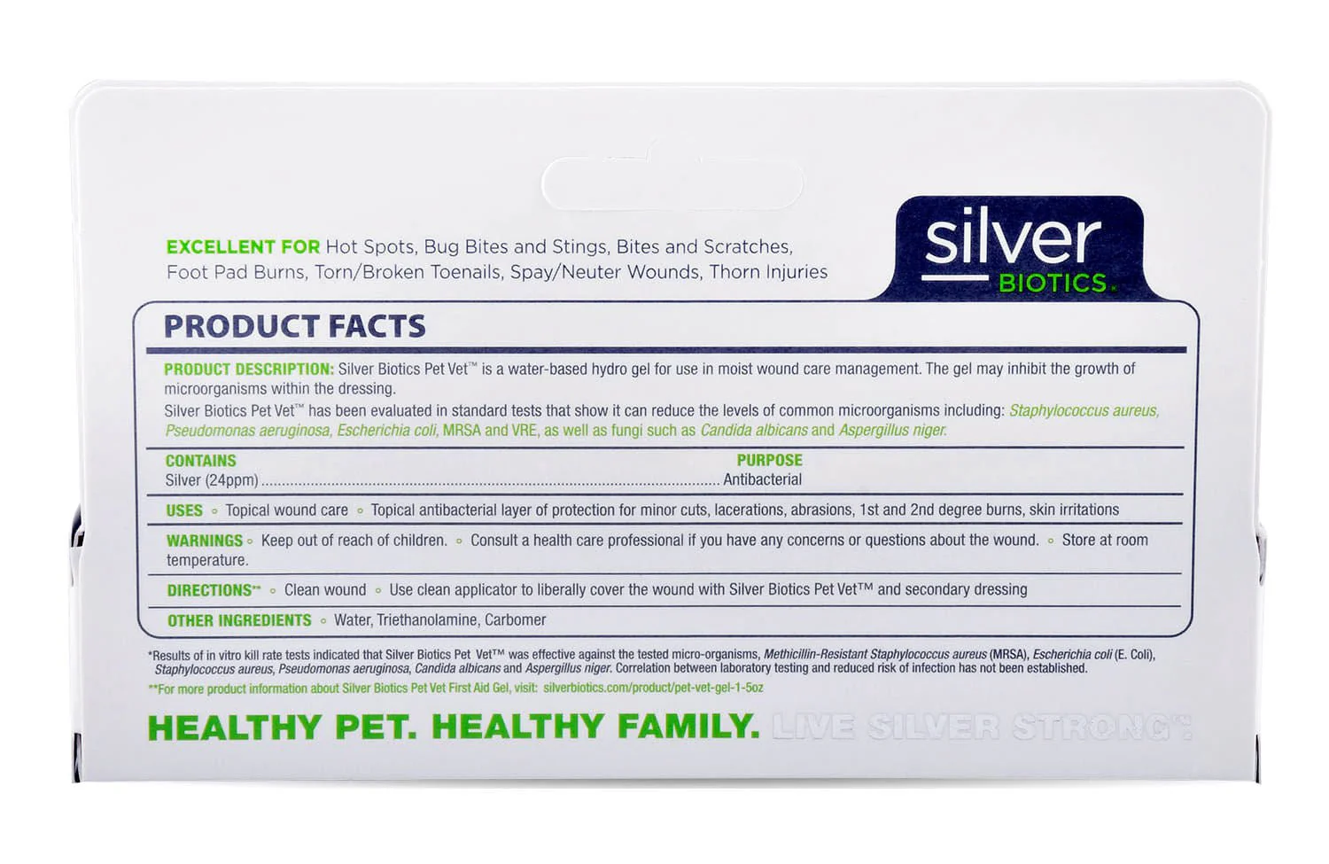 Silver Biotics Pet Vet Antibacterial First Aid Gel - Healthber