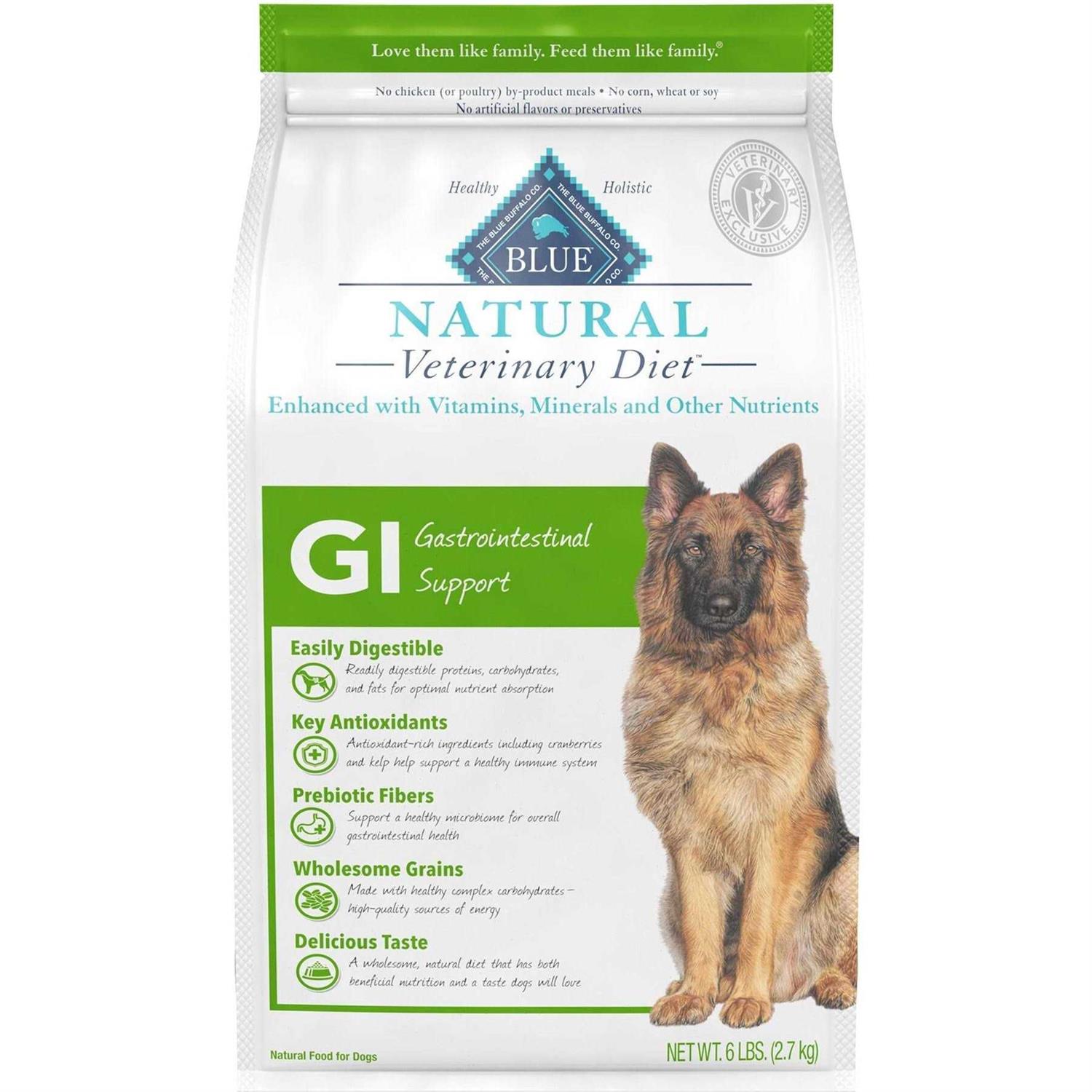 Blue Buffalo Natural Veterinary Diet GI Gastrointestinal Support Dry Dog Food - Healthber