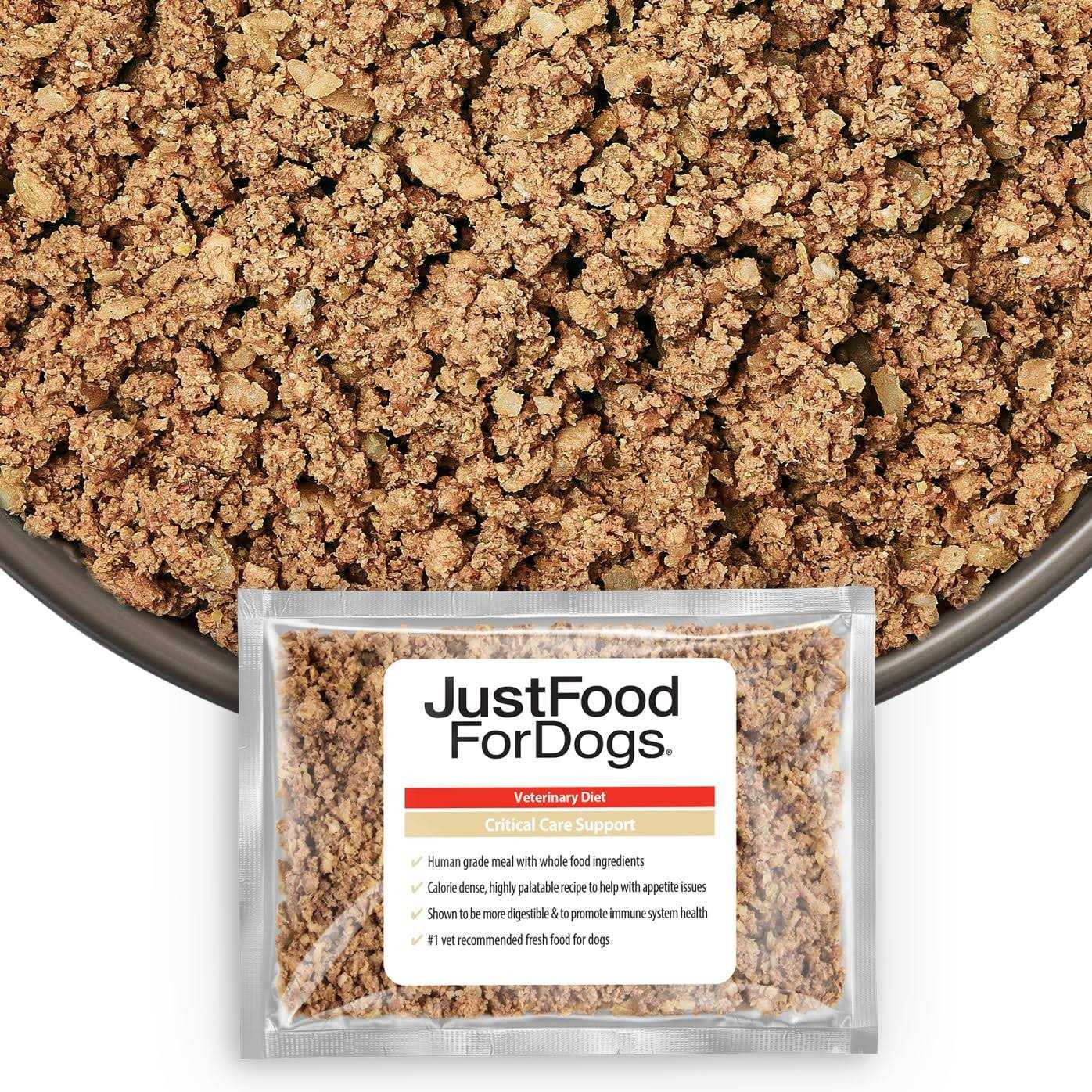 JustFoodForDogs Just Food for Dogs Veterinary Diet Critical Care Support Fresh Frozen Dog Food - Healthber