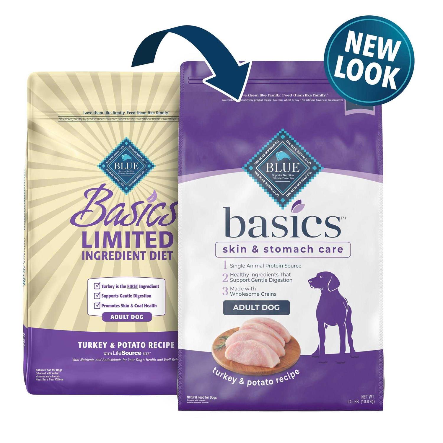 Blue Buffalo Basics Adult Turkey Potato Dry Dog Food - Healthber