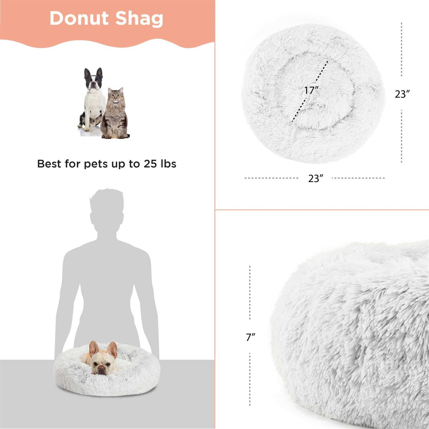 Best Friends by Sheri Donut Shag Bed - Healthber