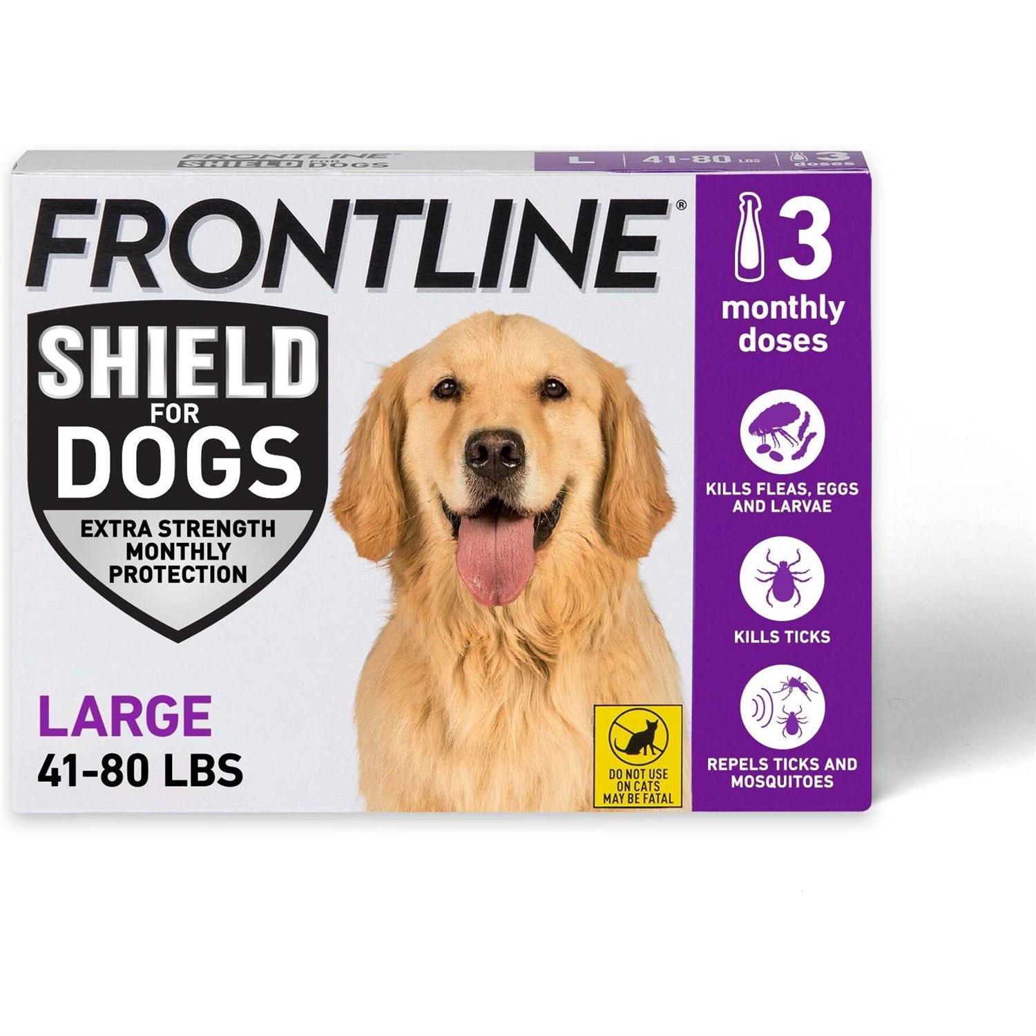 Frontline Shield for Dogs Flea & Tick Treatment - Healthber