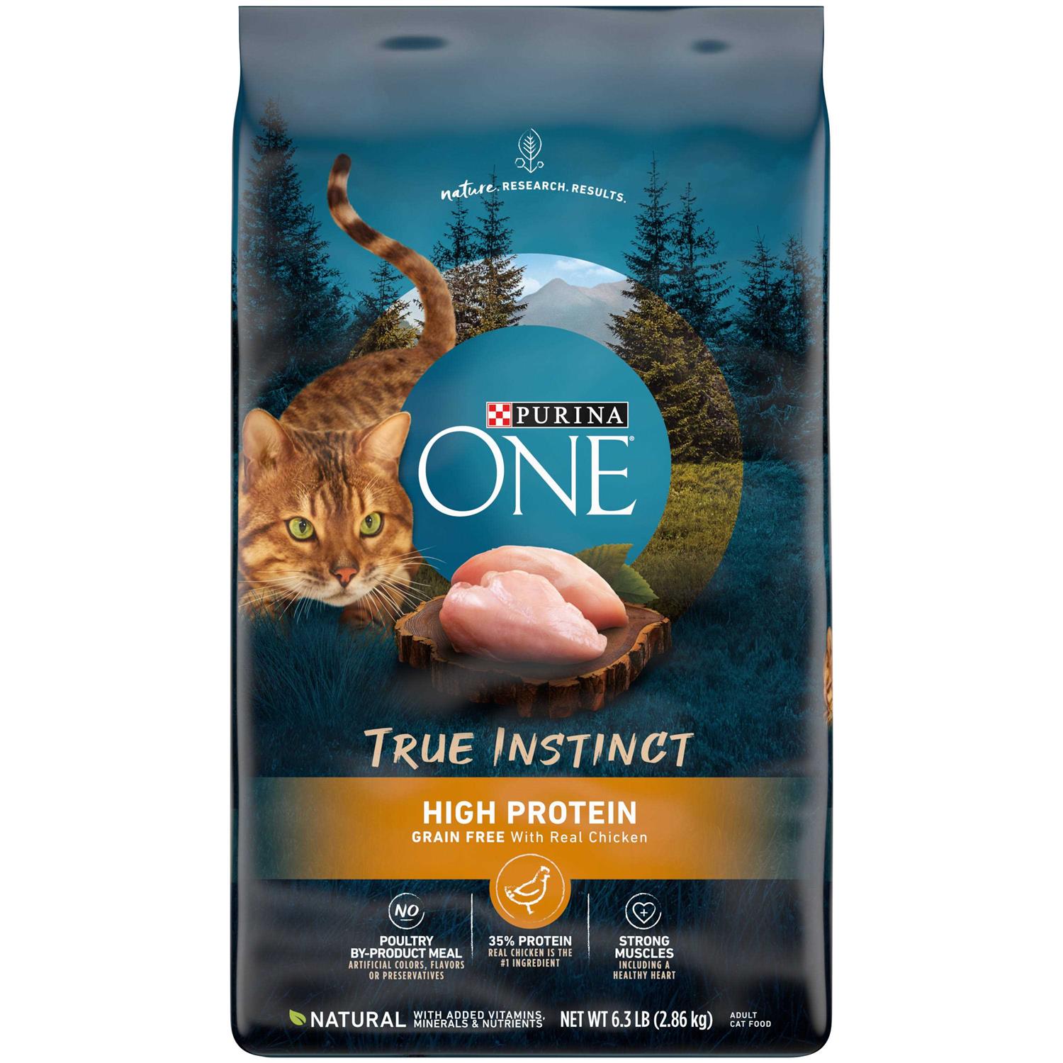 Purina ONE Natural High Protein Grain Free Dry Cat Food - Healthber