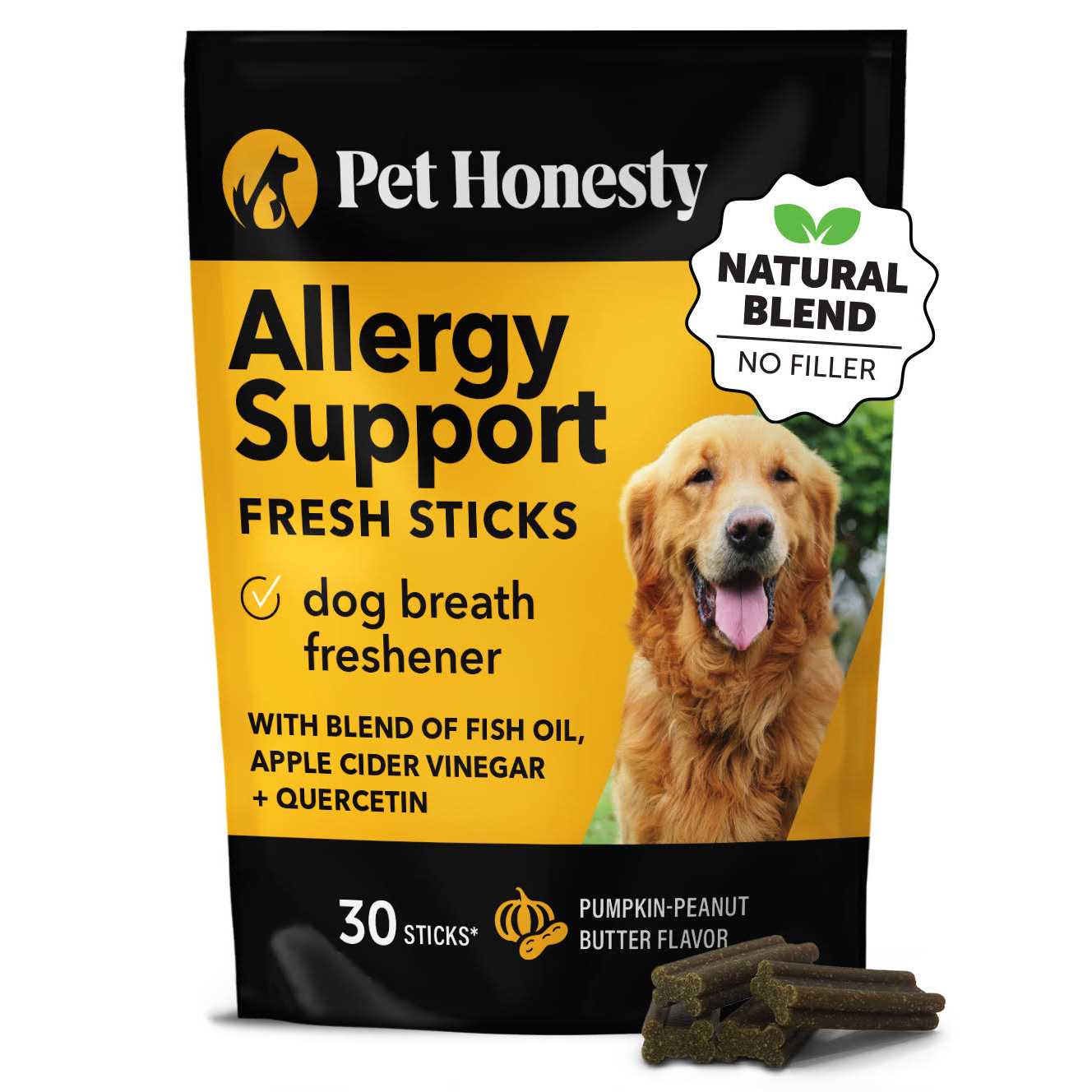 Pet Honesty Hemp Calming Fresh Sticks Dental Treats for Dogs - Healthber