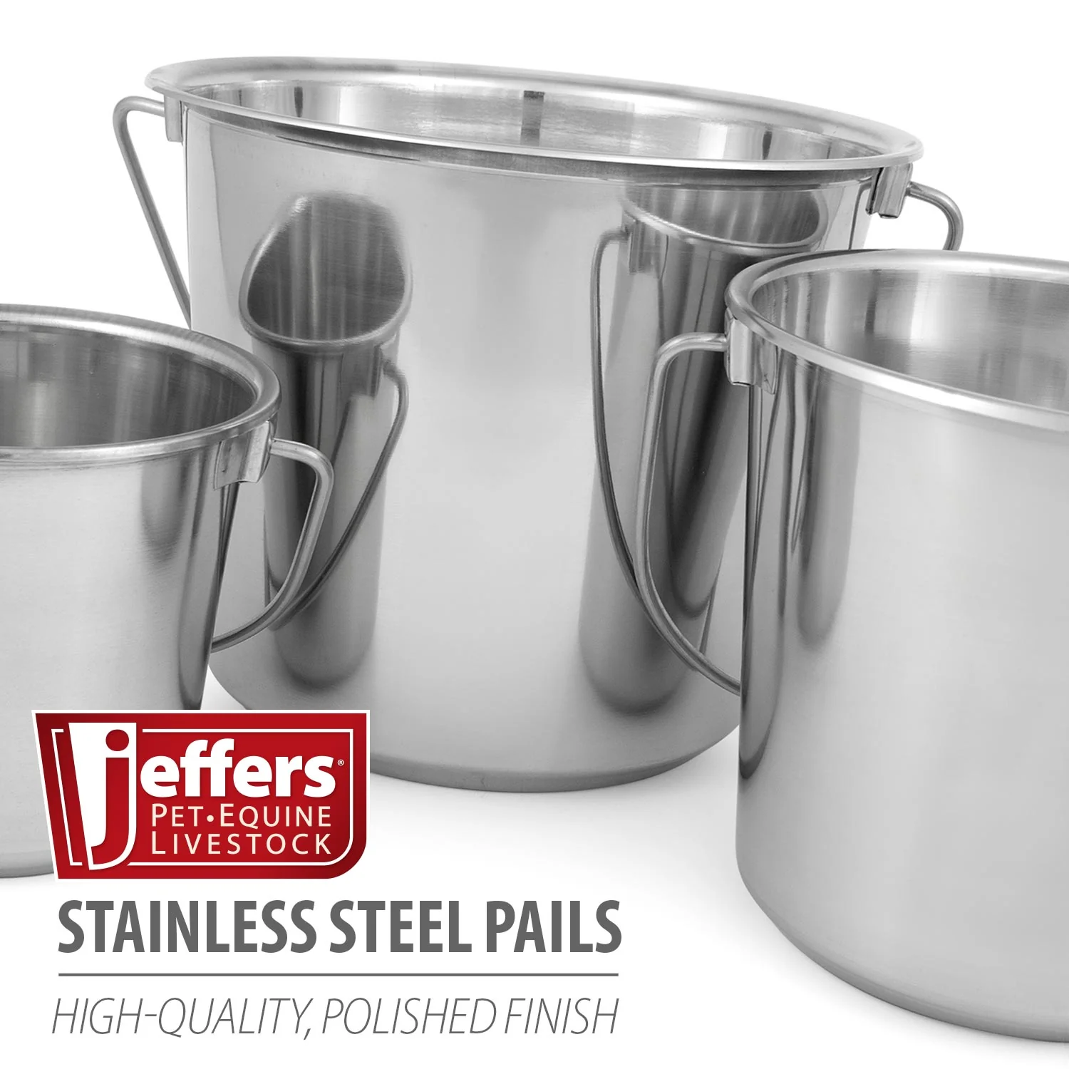 Multi-Purpose Stainless Steel Pails with Handle - Healthber