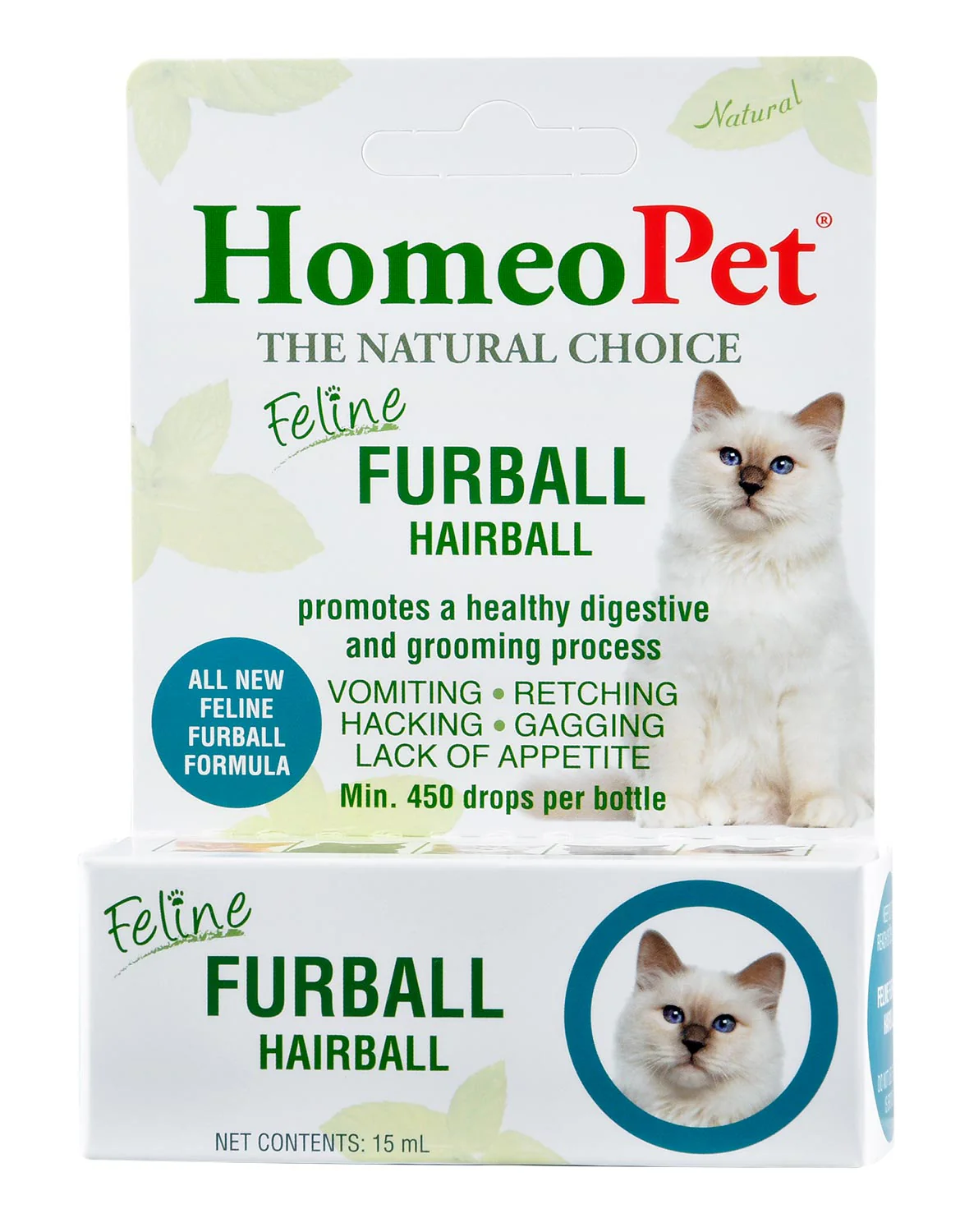 HomeoPet Feline Furball, 15 mL - Healthber