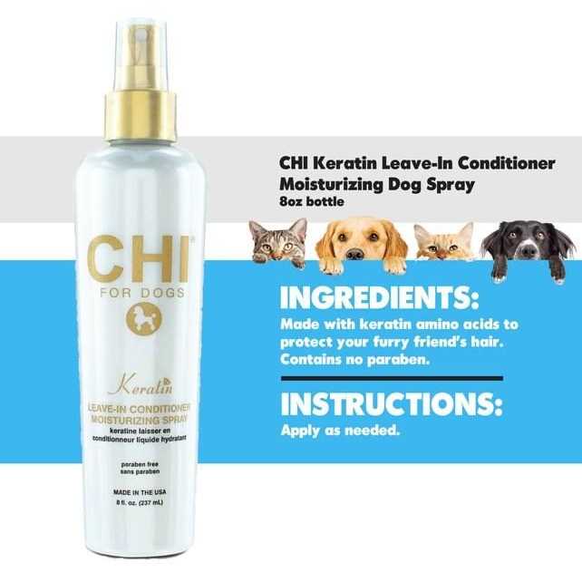 Chi Keratin Leave-In Conditioner Moisturizing Dog Spray - Healthber