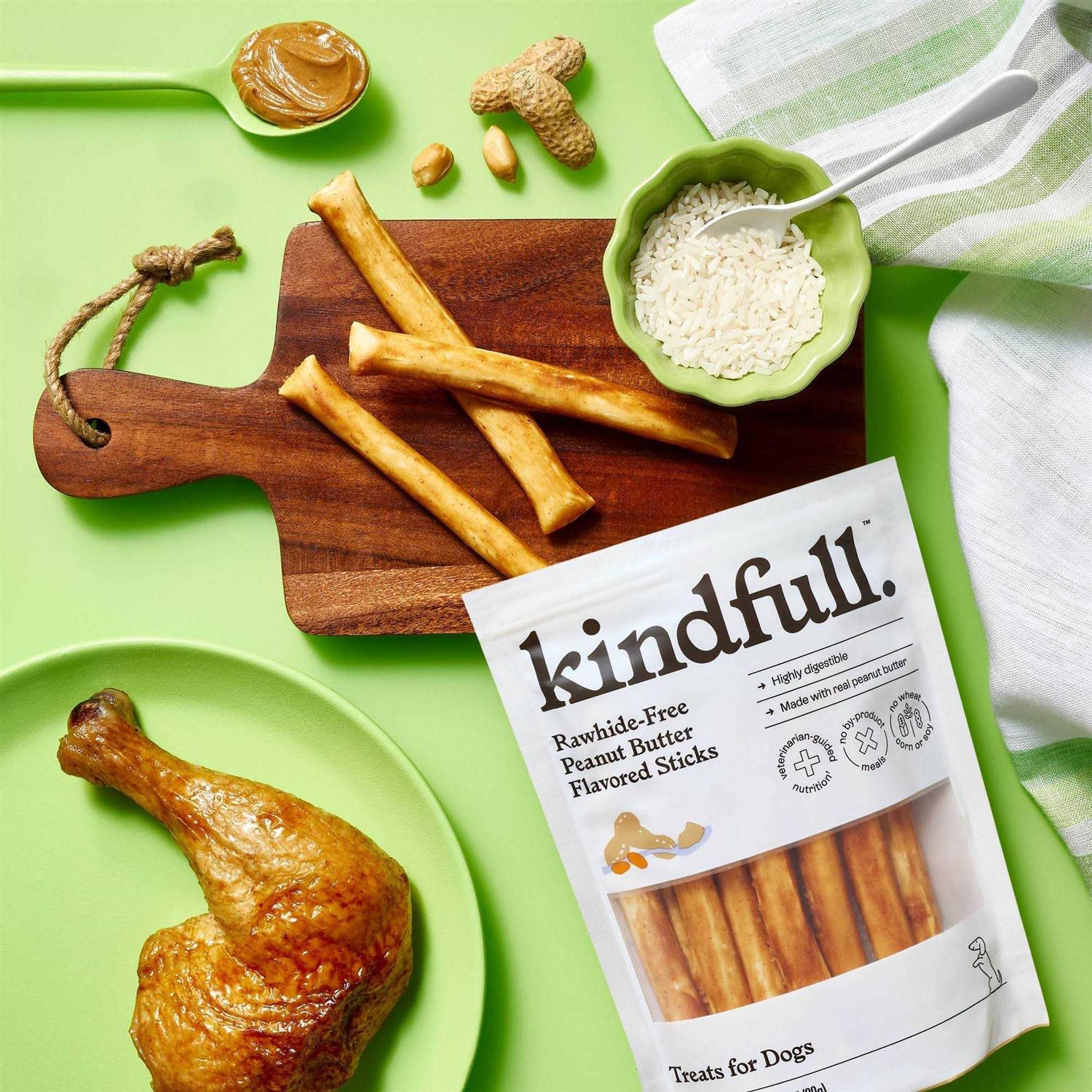 Kindfull Rawhide-Free Recipe Stick Dog Treat - Healthber