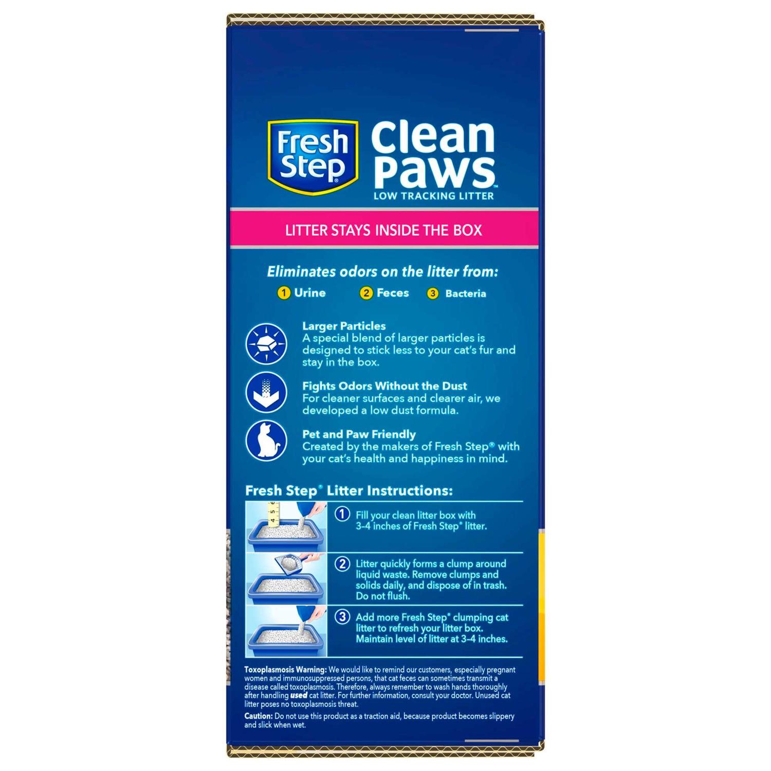 Fresh Step Clean Paws Triple Action Clumping Cat Litter - Healthber