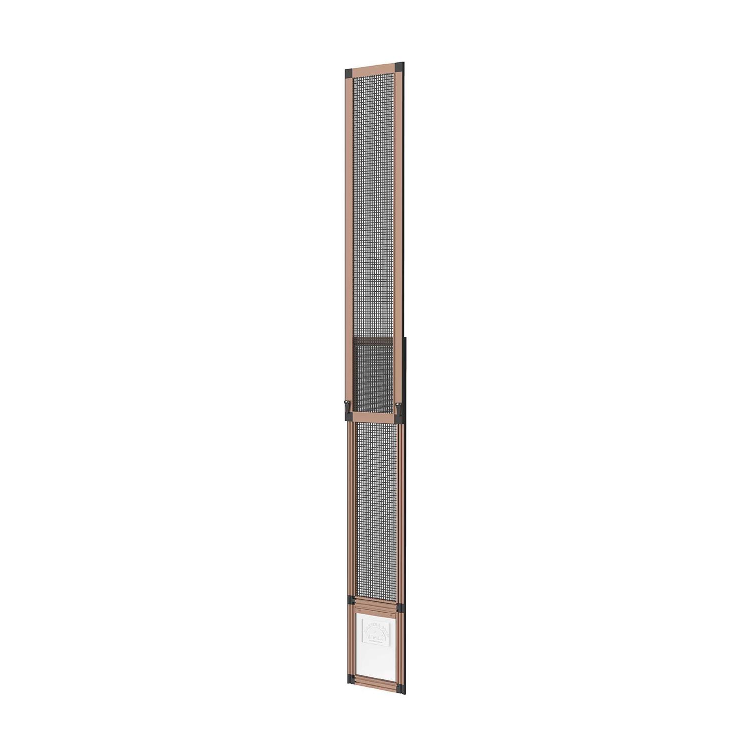 Hakuna Pets Patio Pet Door Screen Insert Panel for Sliding Doors Fits Door Track Min Ht Max Ht 84.25 - Healthber