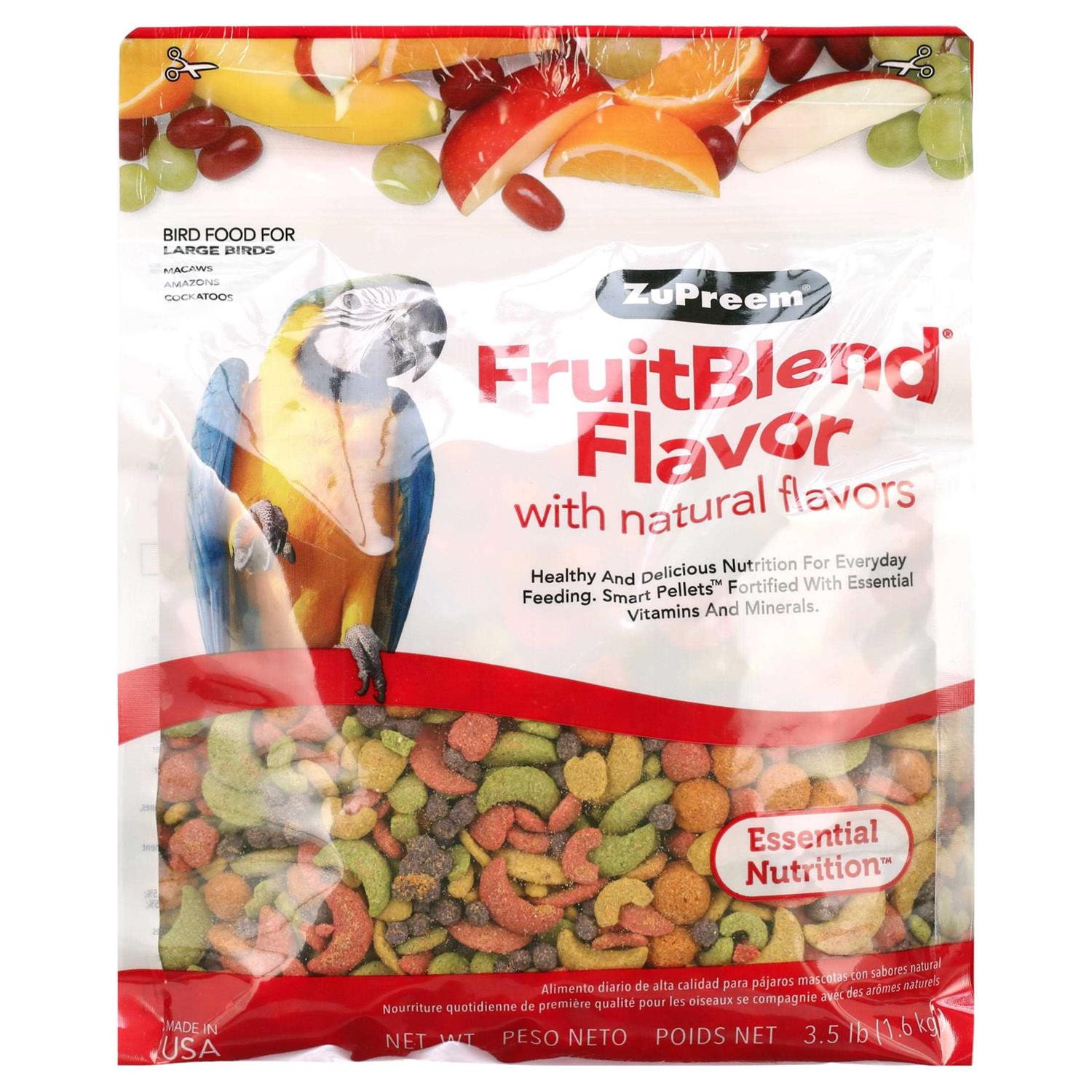 Zupreem FruitBlend Flavor Bird Food Large - Healthber