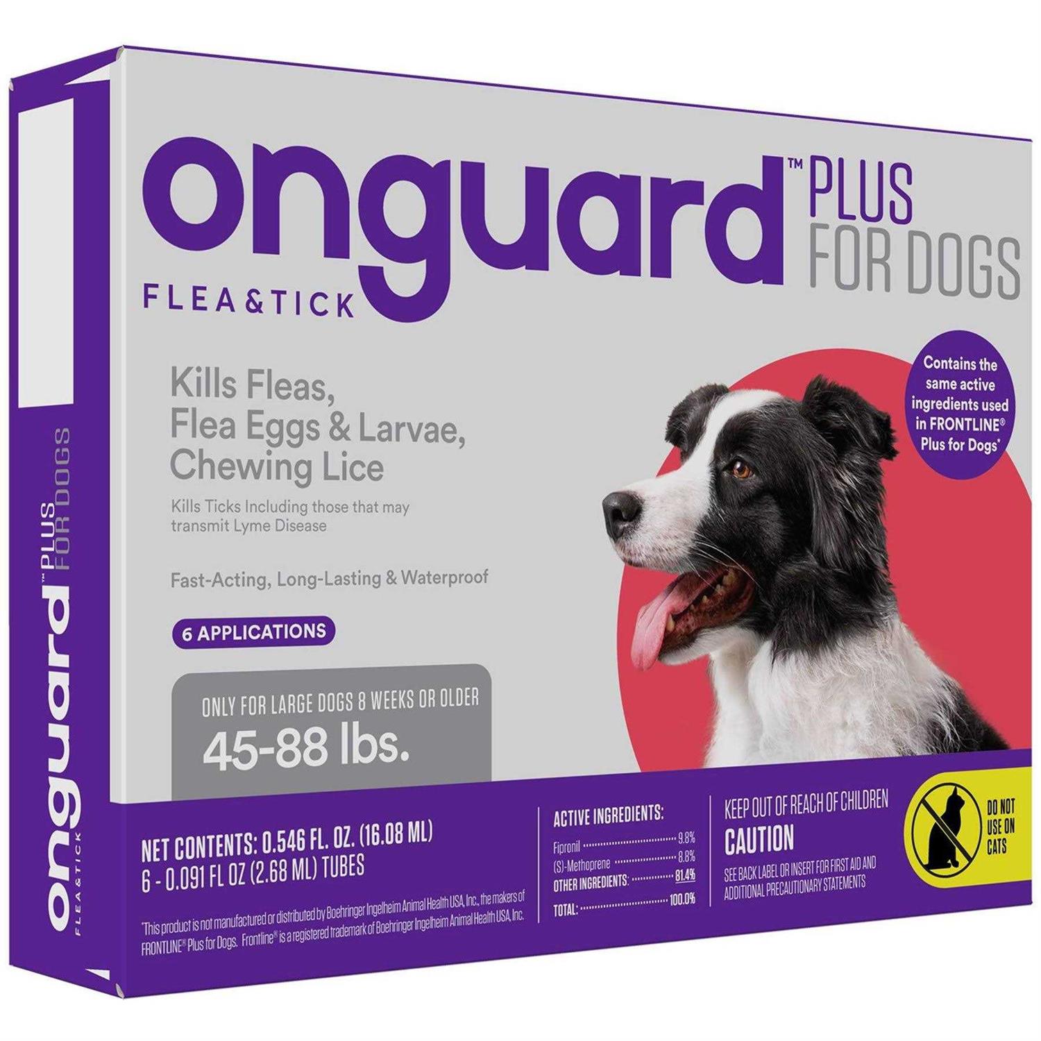 Onguard Plus Flea & Tick Spot Treatment for Dogs - Healthber