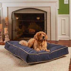 Happy Hounds Bailey Rectangle Pillow Dog Bed w/ Removable COVER - Healthber