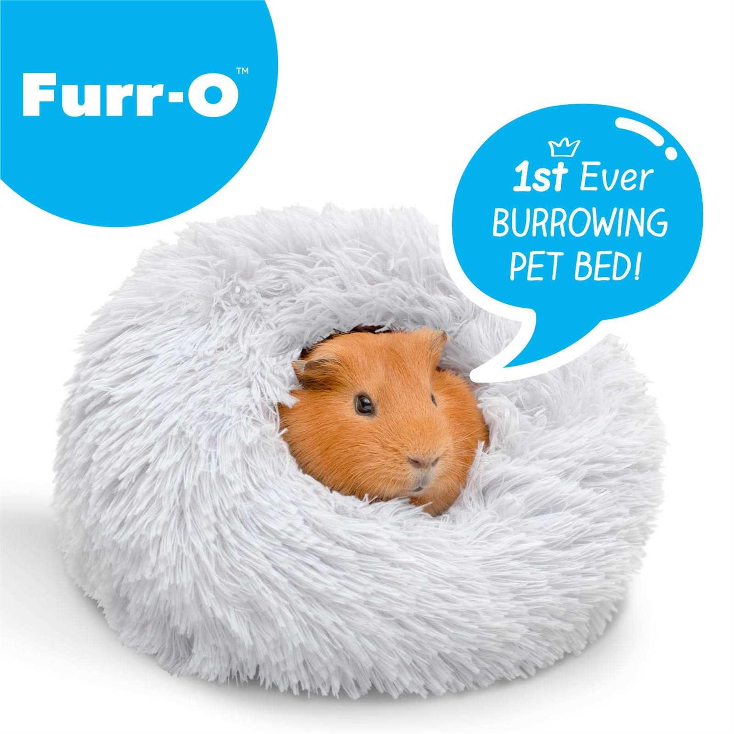 Paw Inspired Furr-O Burrowing Pet Bed for Guinea Pigs and Other Small Animals - Healthber