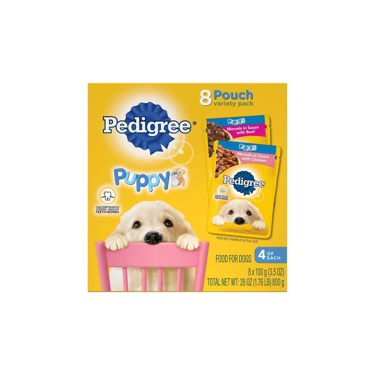 Pedigree Puppy Morsels in Sauce Chicken Wet Dog Food - Healthber