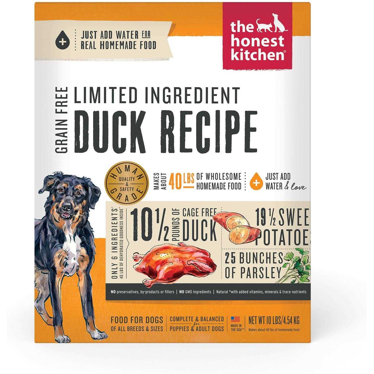 The Honest Kitchen Dehydrated Limited Ingredient Duck Dog Food - Healthber