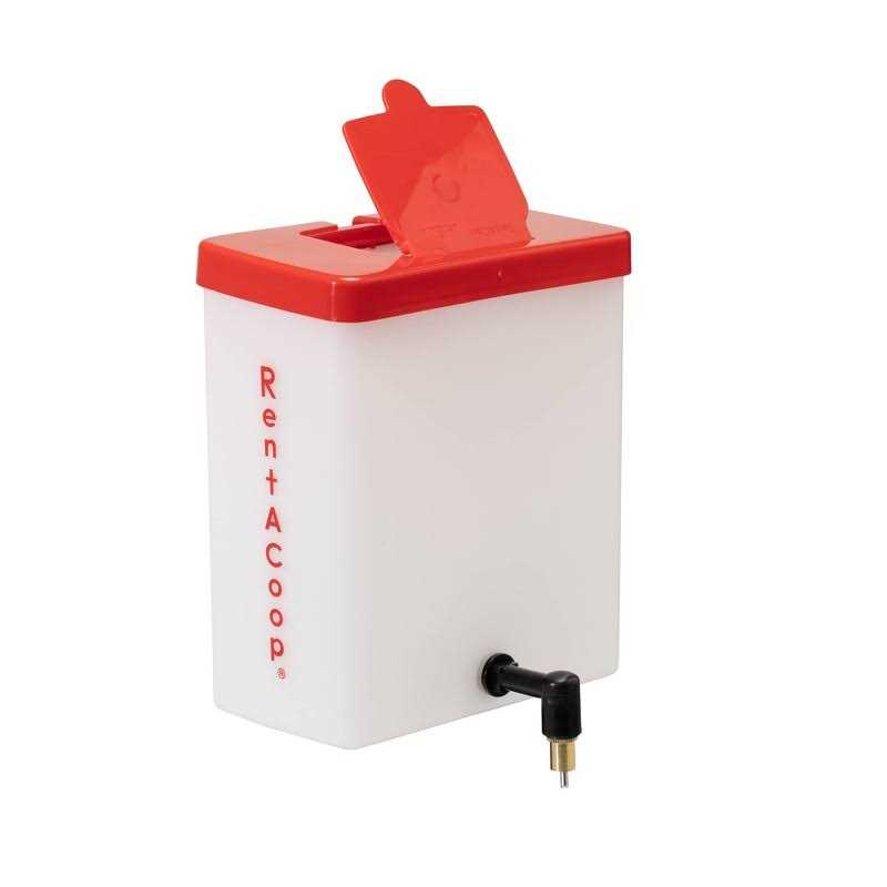 RentACoop 64oz Small Animal Drinker with No-Drip Brass Nozzle - Healthber