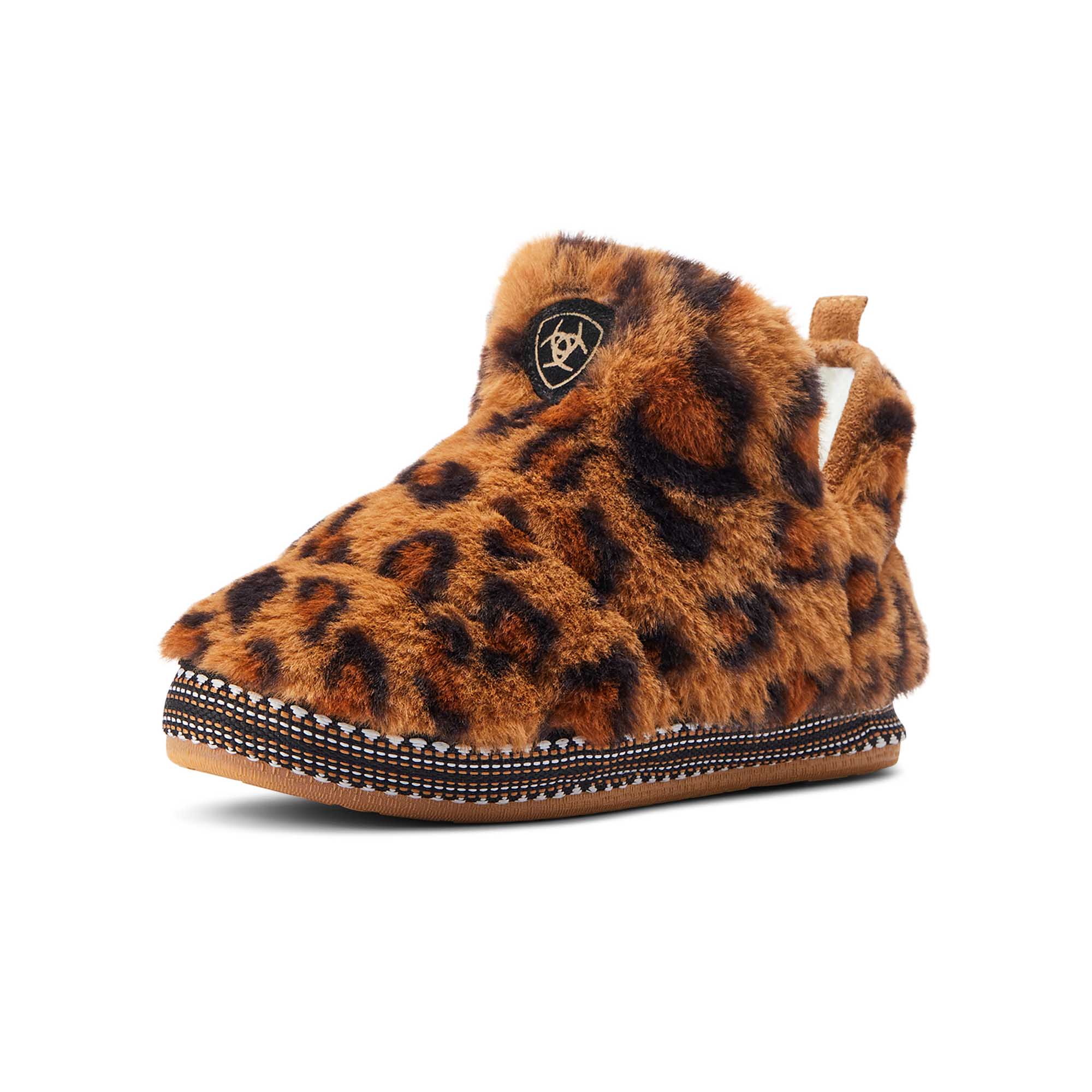 Ariat Women's Bootie Slipper, Dark Leopard - Healthber