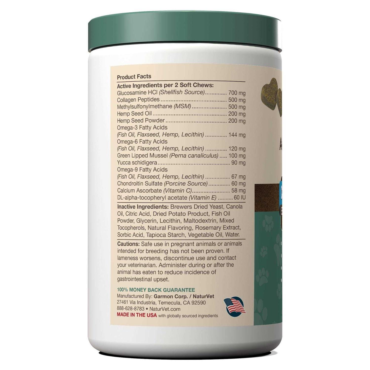 NaturVet Hemp Advanced Joint Health - Healthber