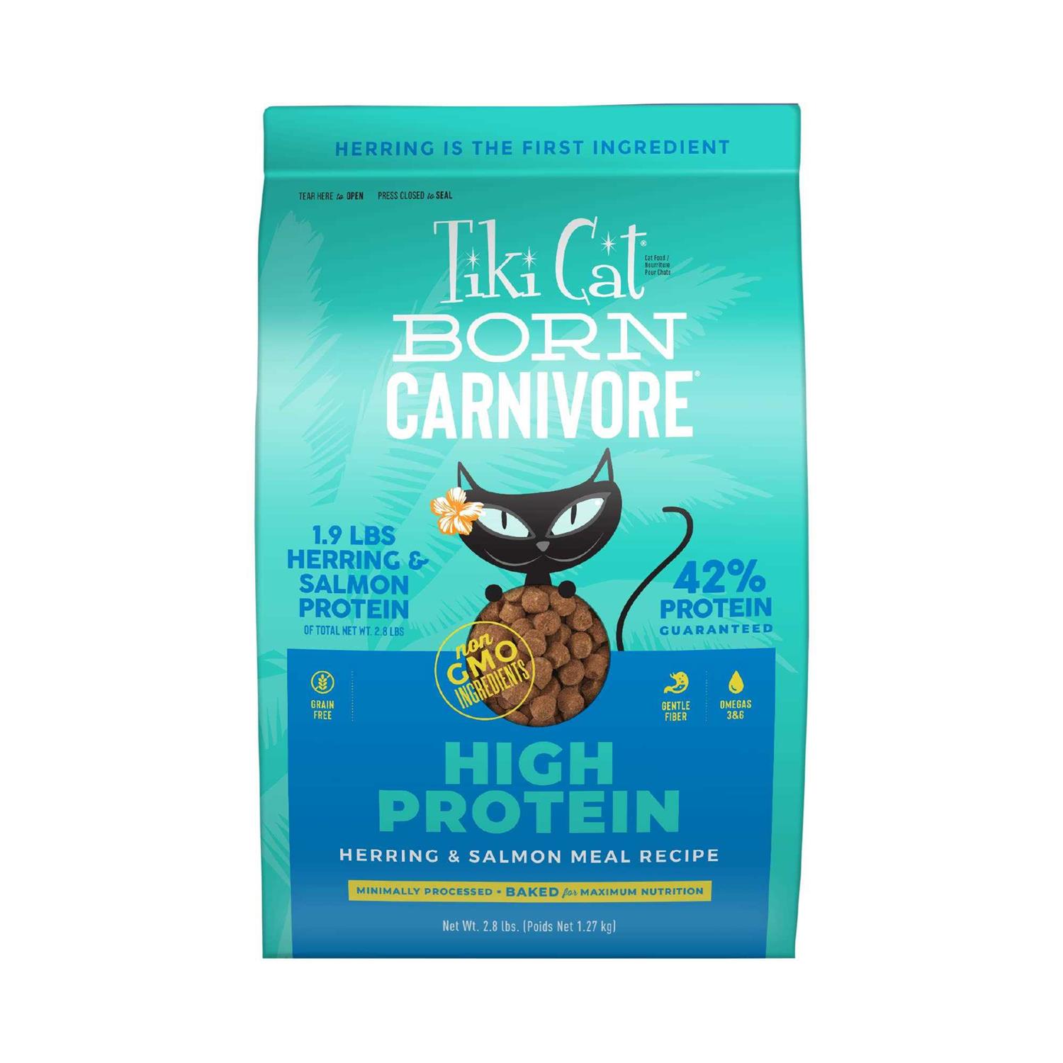 Tiki Cat Born Carnivore Herring Dry Food - Healthber