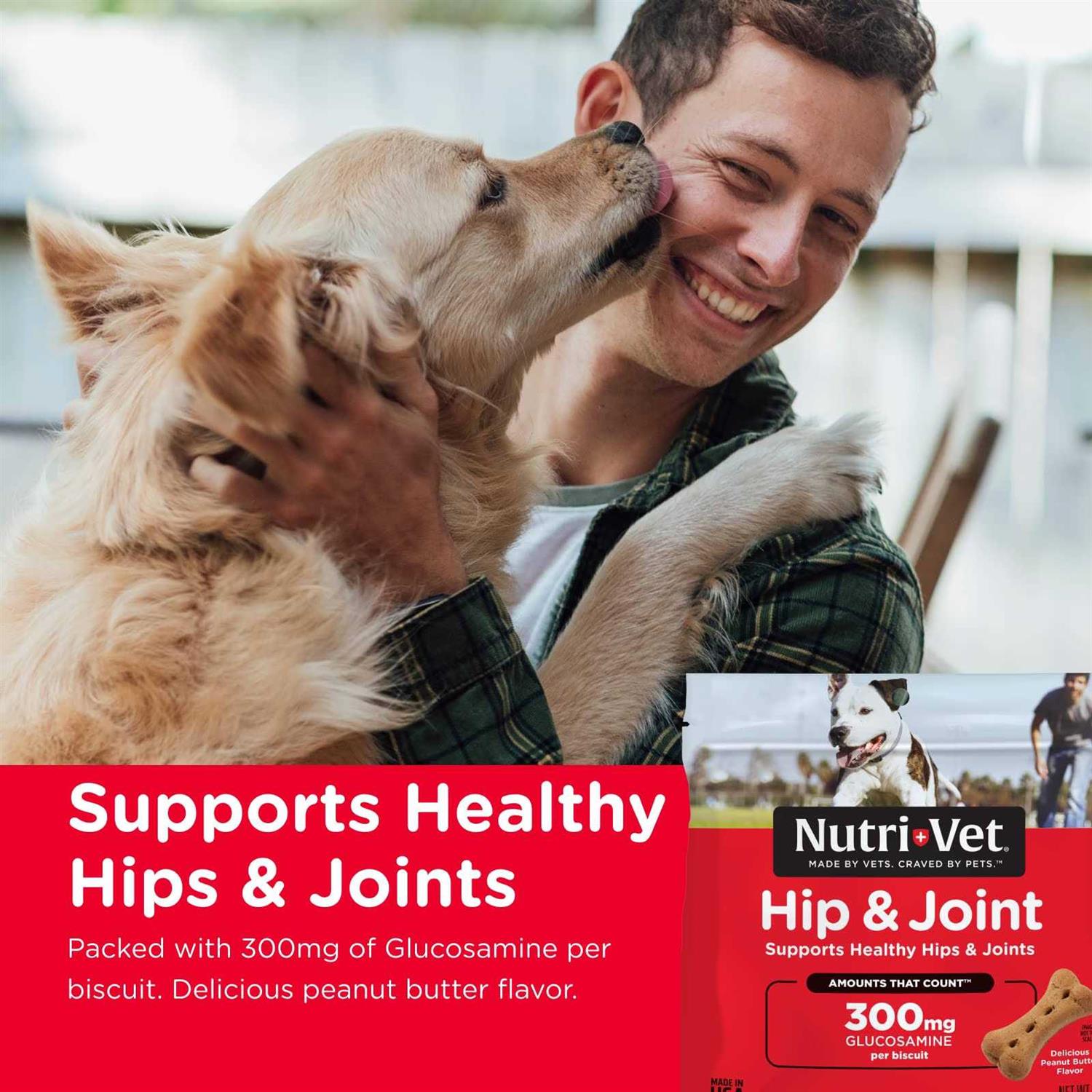 Nutri-Vet Hip & Joint Biscuits - Healthber