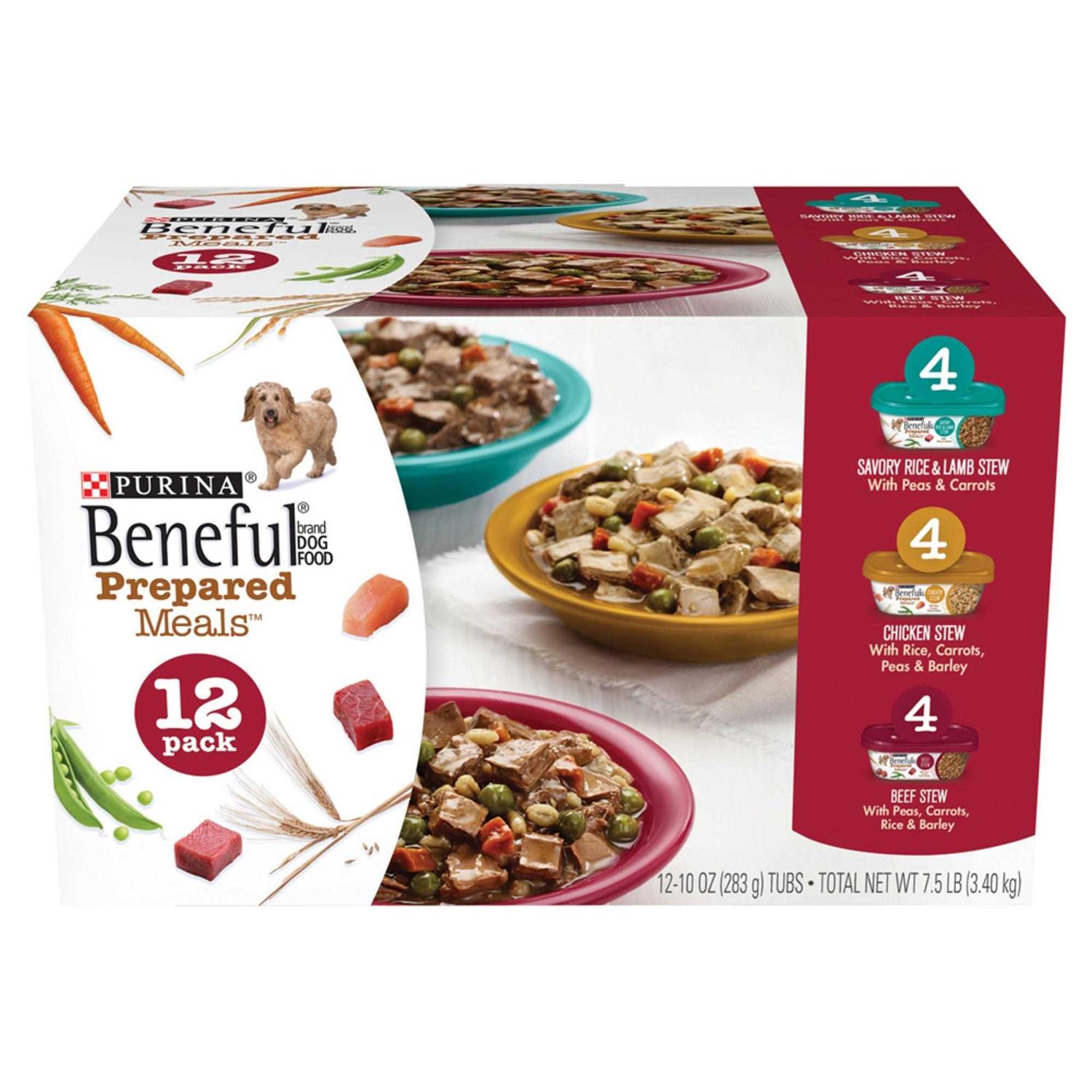 Purina Beneful Prepared Meals Variety Pack Wet Dog Food - Healthber