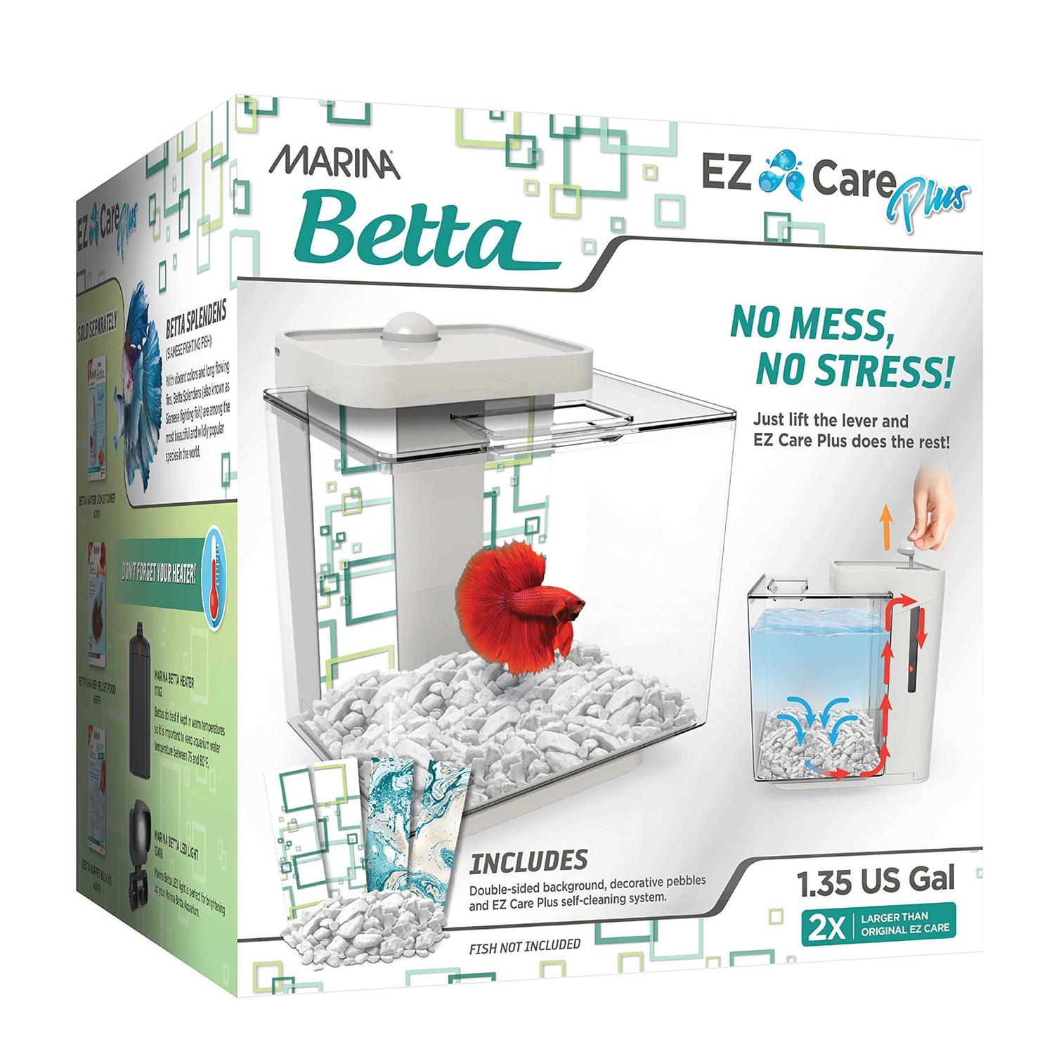 Marina Betta Aquarium EZ Care Plus Kit - Healthber