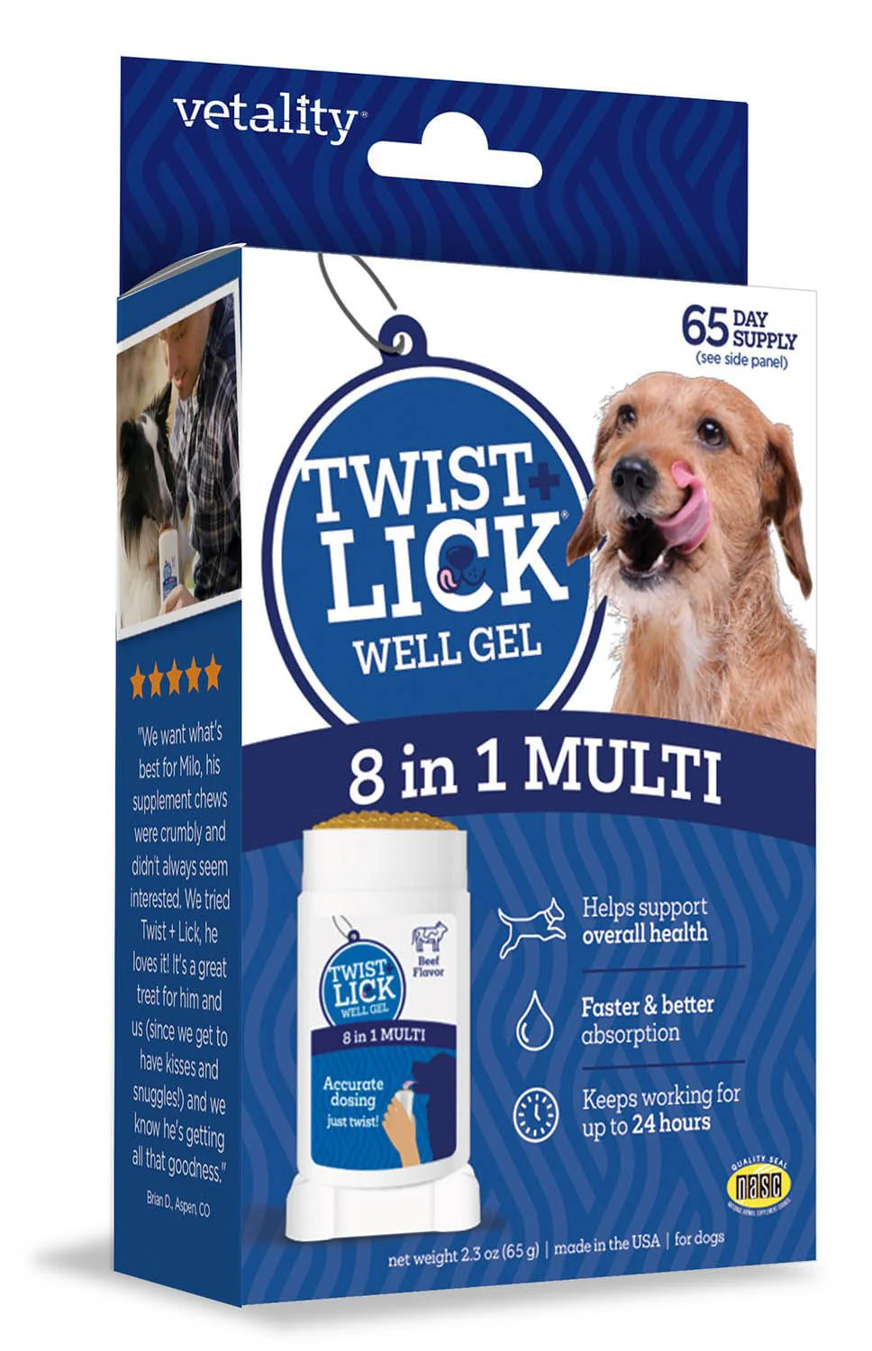 Twist & Lick 8 in 1 Supplement for Dogs - Healthber