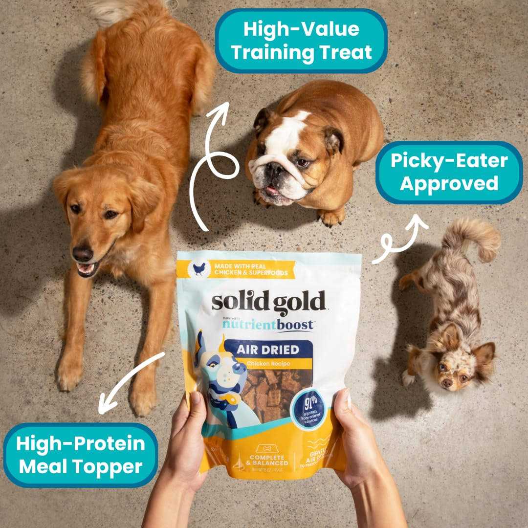 Solid Gold Air Dried Dog Food Toppers for Picky Eaters Dog Food Topper Made with Real - Healthber