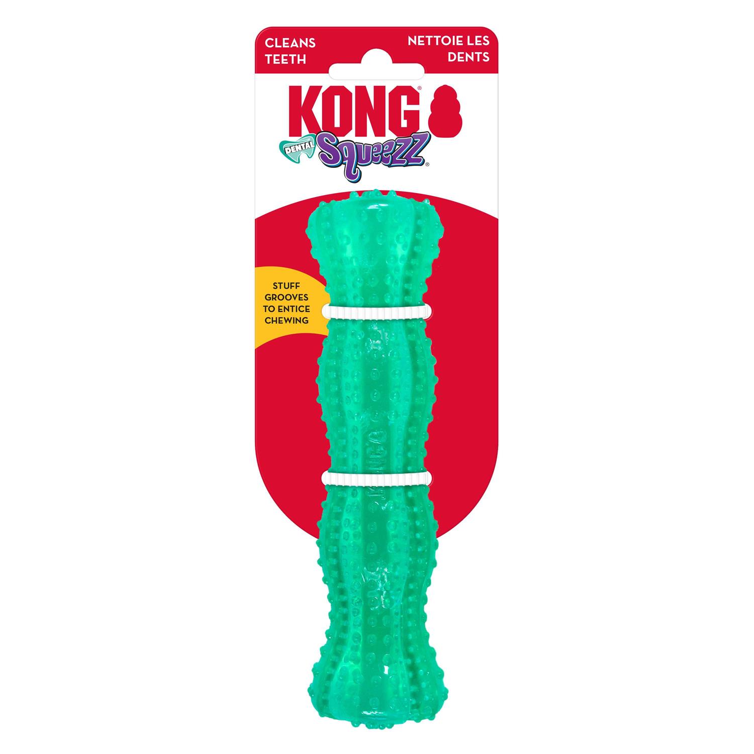 KONG Squeezz Dental Stick Dog Toy - Healthber