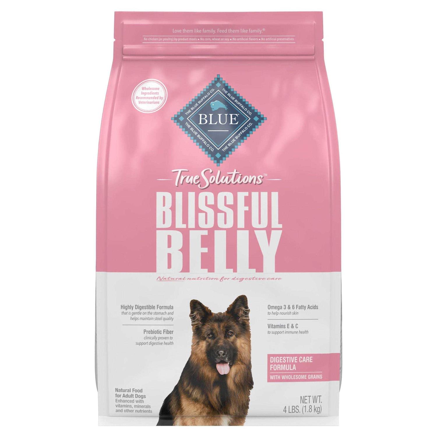 Blue Buffalo True Solutions Blissful Belly Digestive Care Adult Dry Dog Food - Healthber
