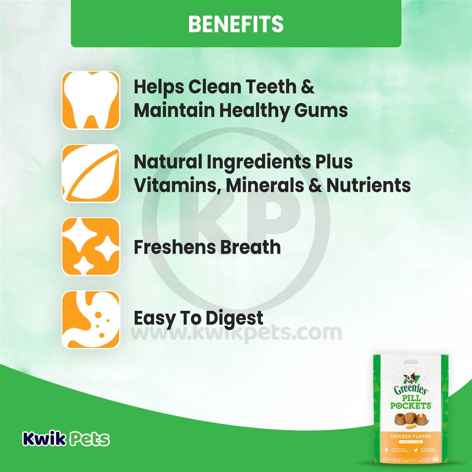 Greenies Pill Pockets Chicken Flavor Dog Treats - Healthber