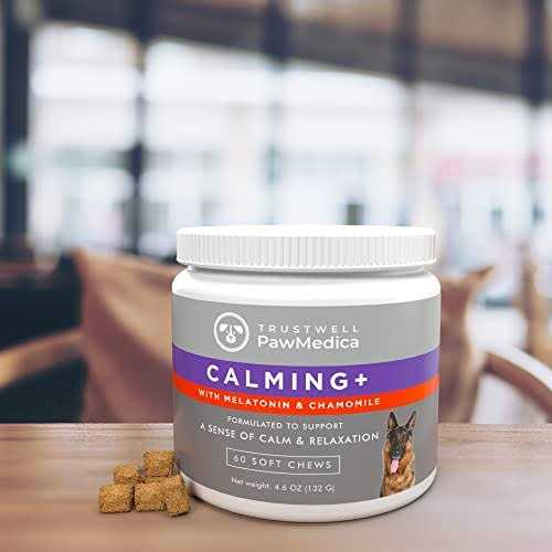 PawMedica Calming Chews for Dogs Dog Sleep Supplement Melatonin for Dog Anxiety - Healthber