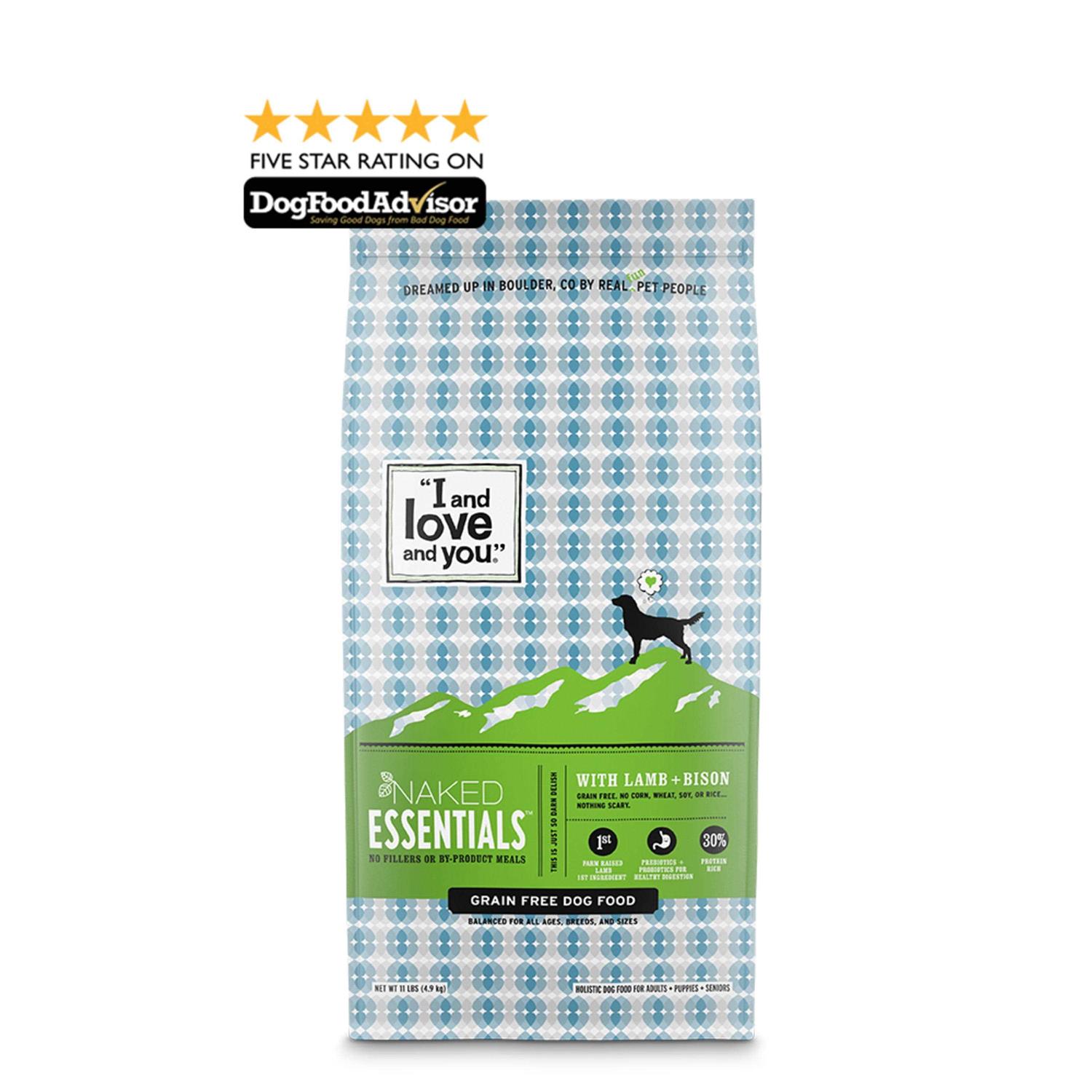I and Love and You Naked Essentials Dry Dog Food Lamb Bison - Healthber