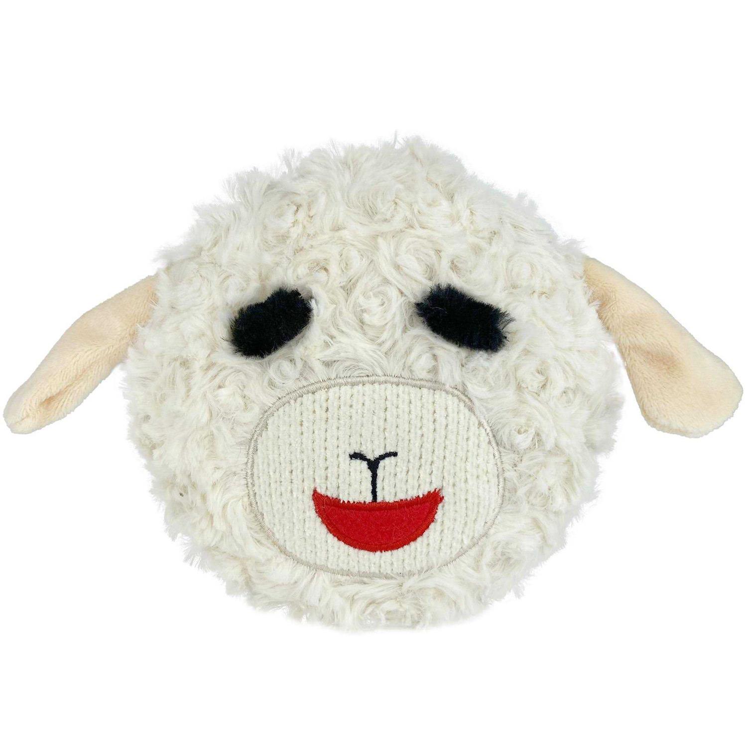 Multipet Squeaker Disc Lamb Chop Dog Toy - Healthber