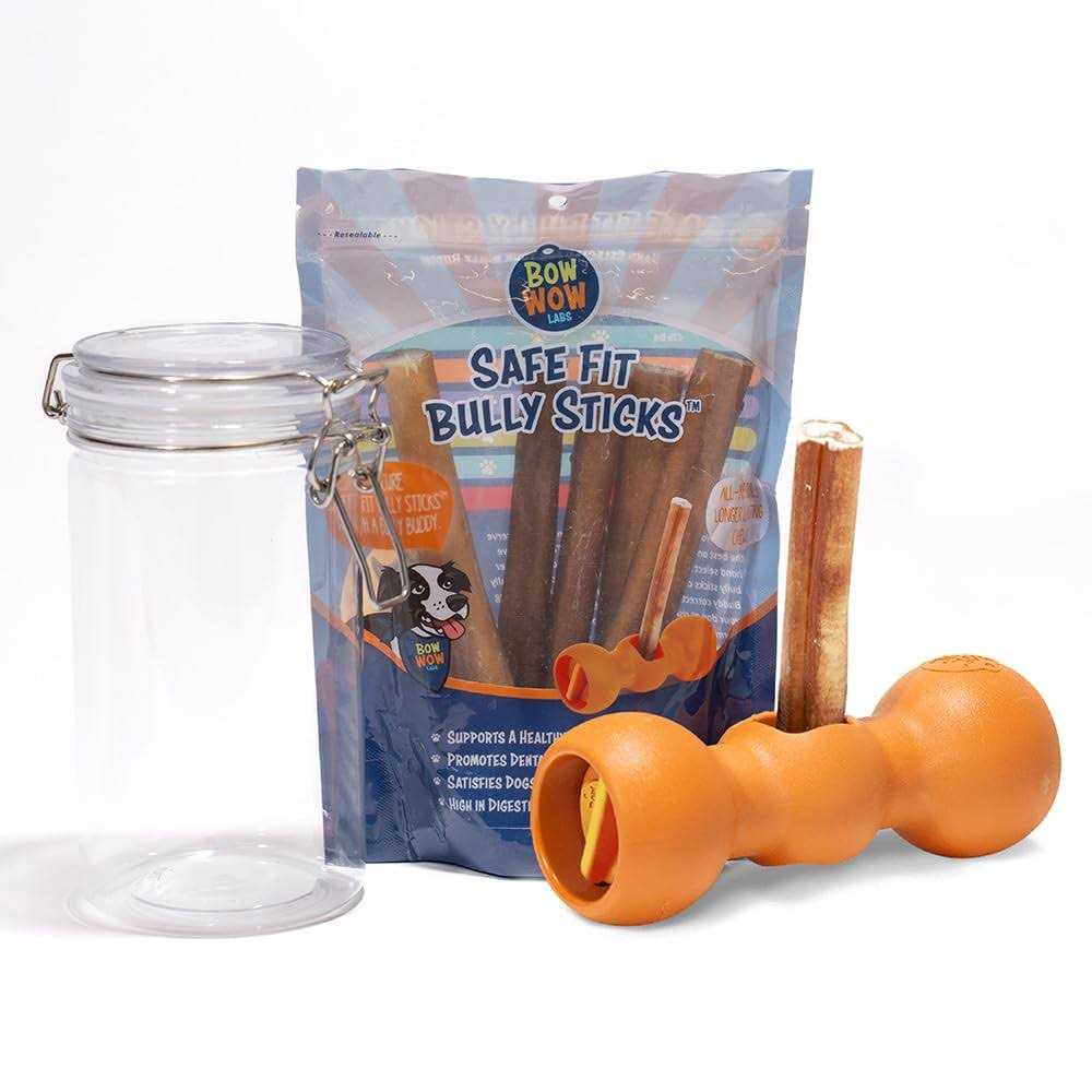 Bow Wow Labs Bully Buddy Bully Stick Holder for Dogs Starter Kit - Healthber