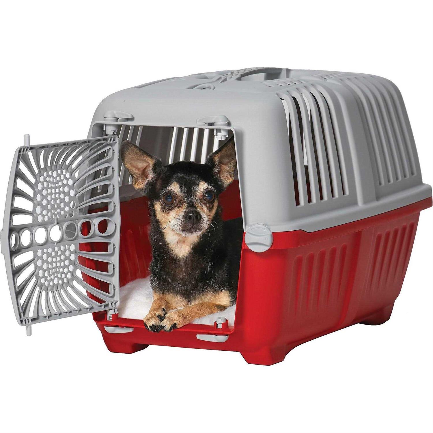 MidWest Spree Plastic Door Travel Carrier Pet Kennel - Healthber