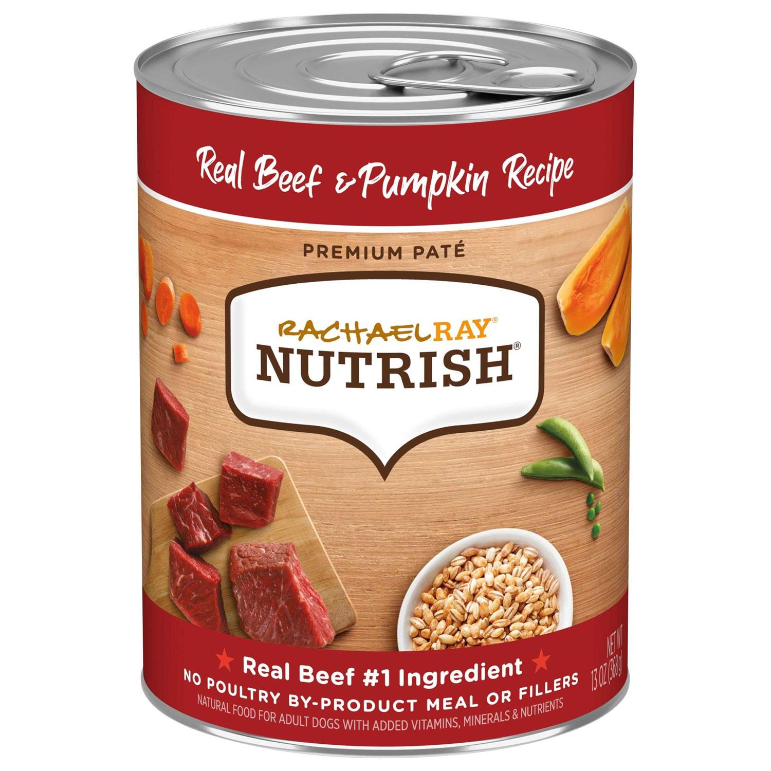 Rachael Ray Nutrish Real Beef & Pumpkin Recipe Wet Dog Food - Healthber