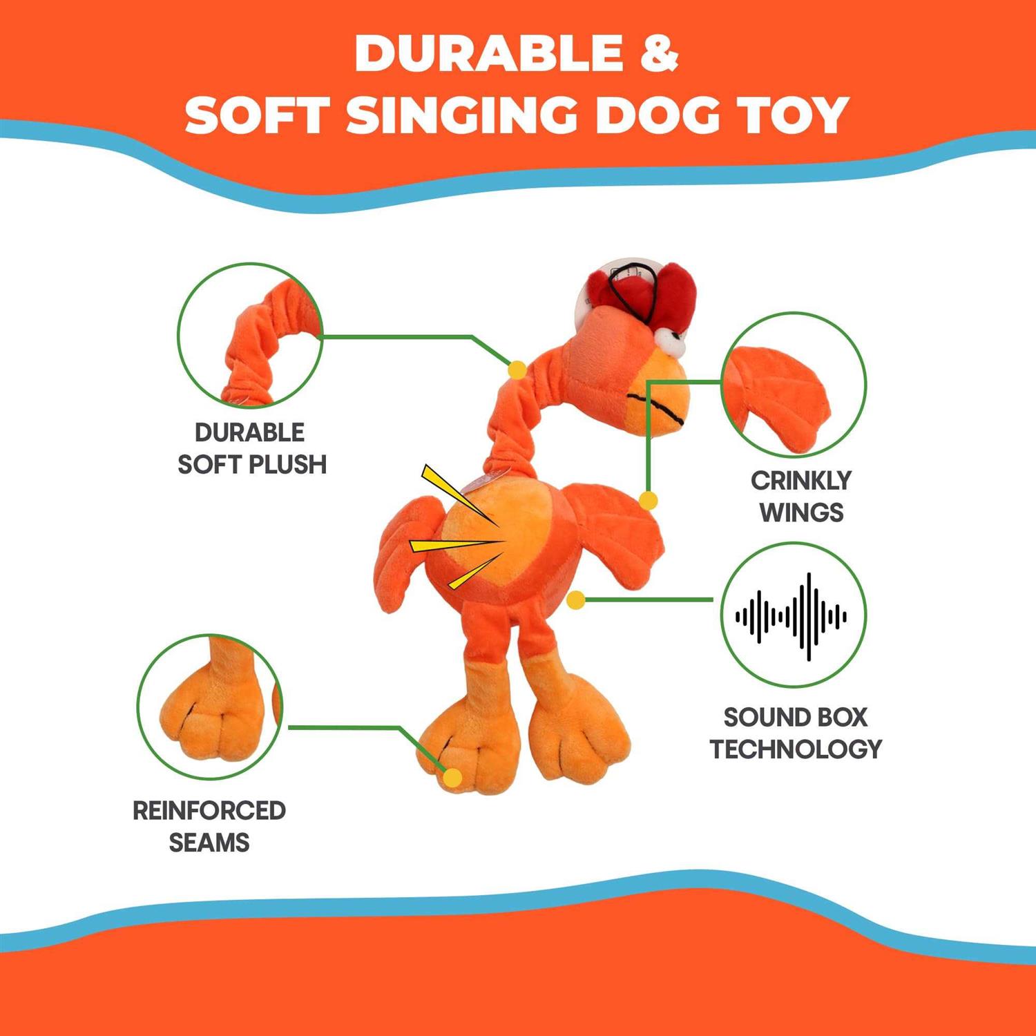 Spot Dog Toy Assorted Chirpies Plush 14 - Healthber