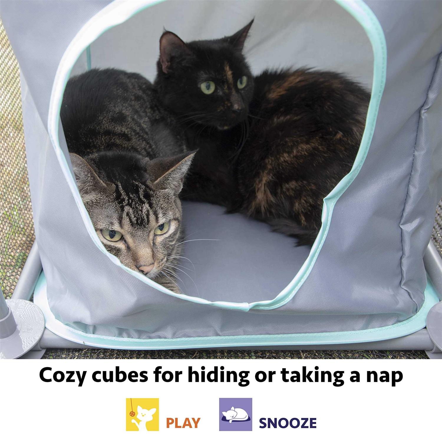 Kitty City Claw Indoor and Outdoor Mega Kit Cat Furniture - Healthber