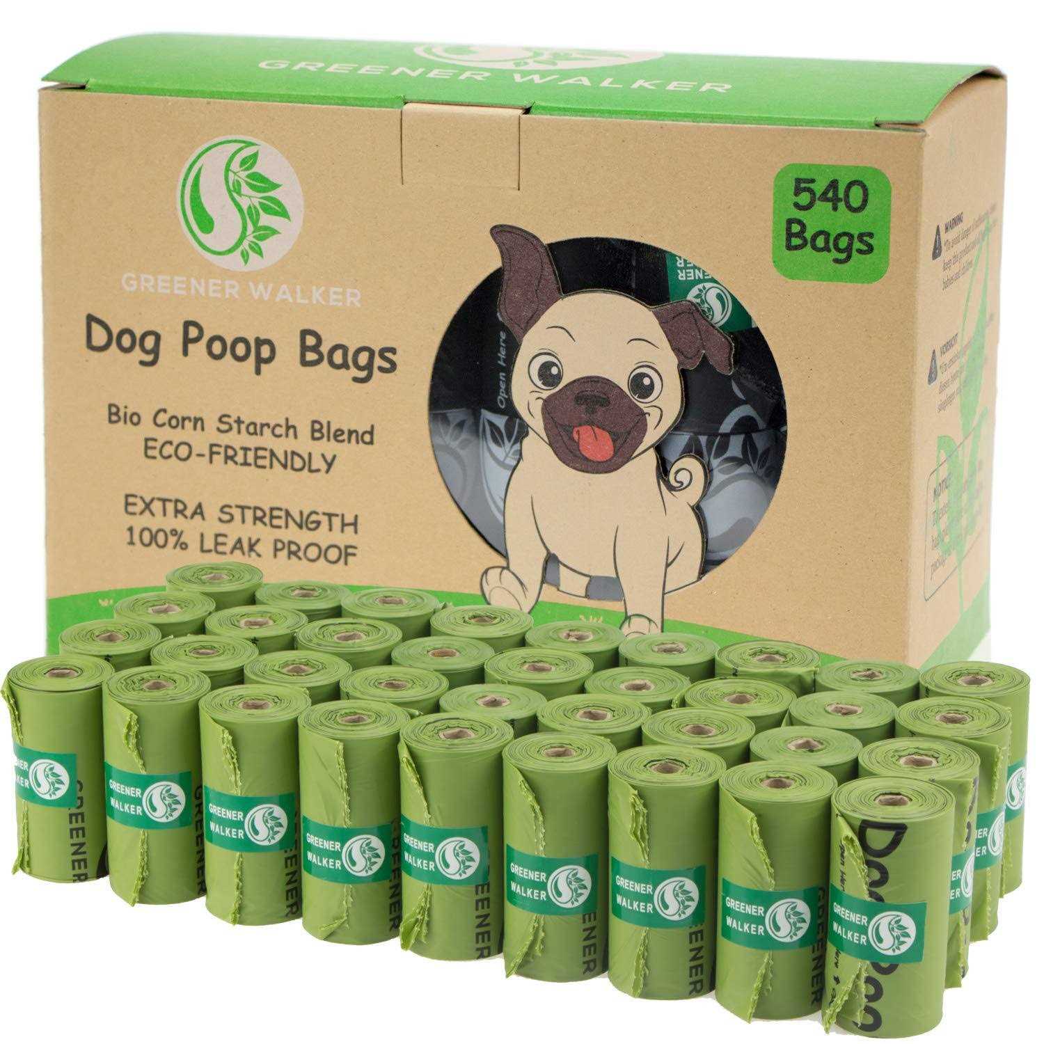 Greener Walker Poop Bags for Dog Waste-540 Bags,extra Thick Strong 100% Leak Proof Dog Waste Bags - Healthber