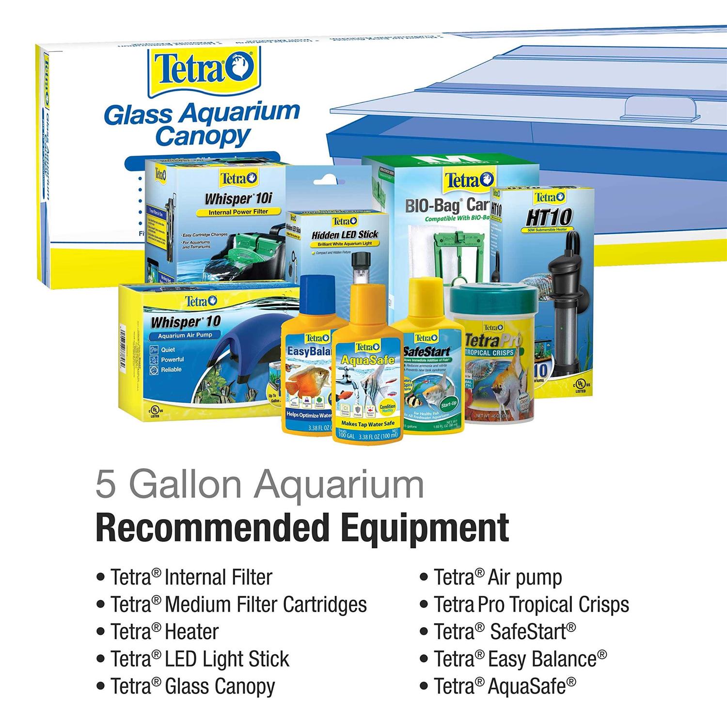Tetra Glass Aquarium 5.5 Gallons - Healthber