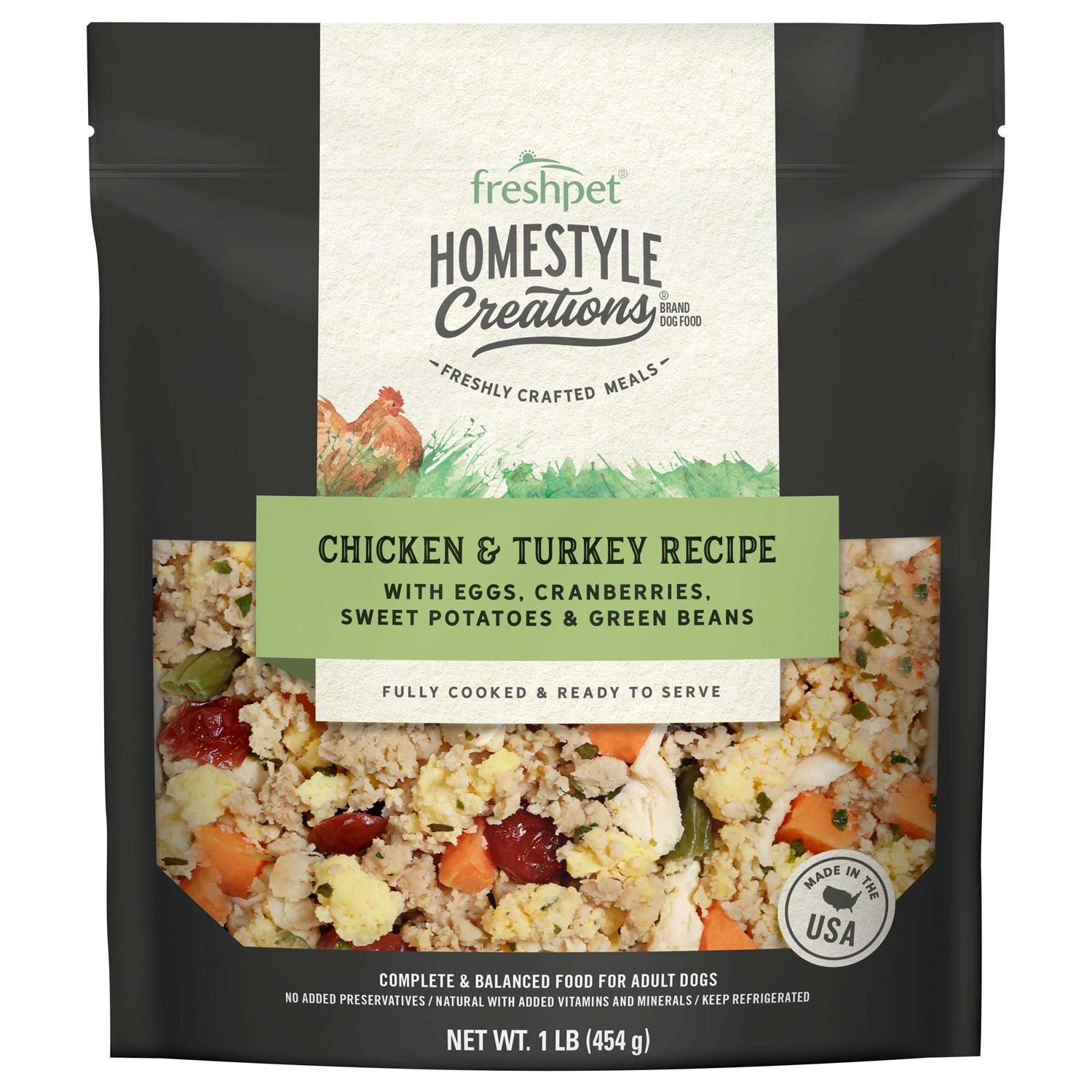Freshpet Homestyle Creations Chicken & Turkey Fresh Dog Food - Healthber