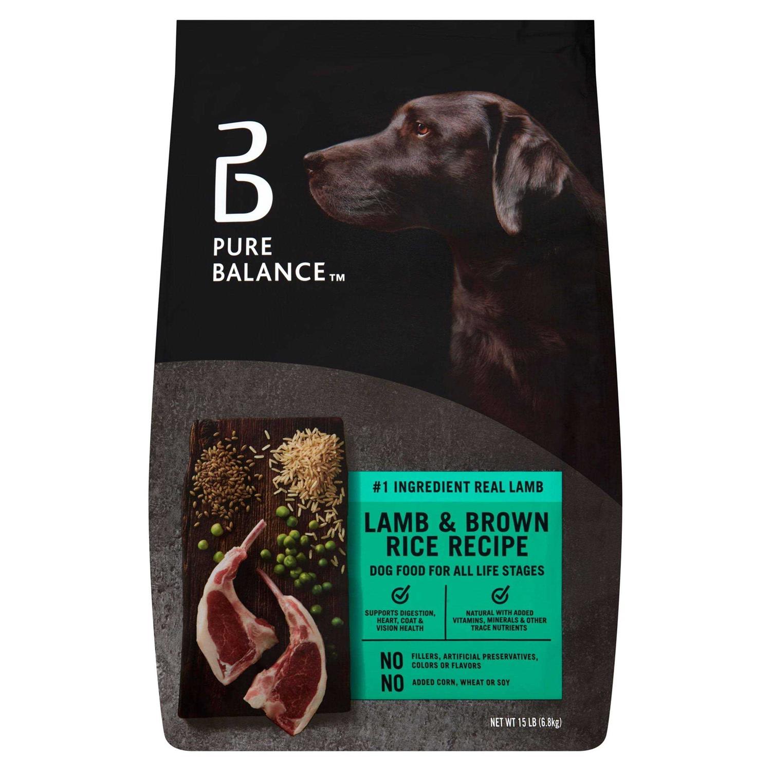 Pure Balance Lamb & Brown Rice Recipe Dry Dog Food - Healthber