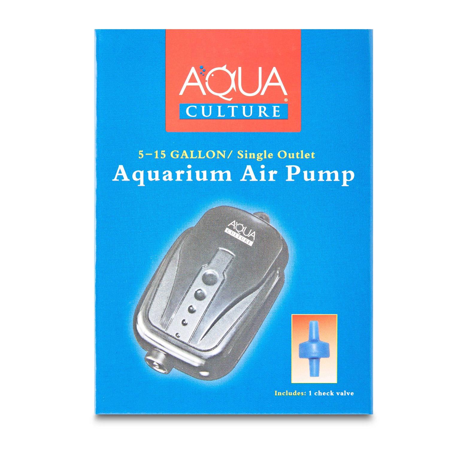Aqua Culture 5-15 Gallon Single Outlet Aquarium Air Pump - Healthber