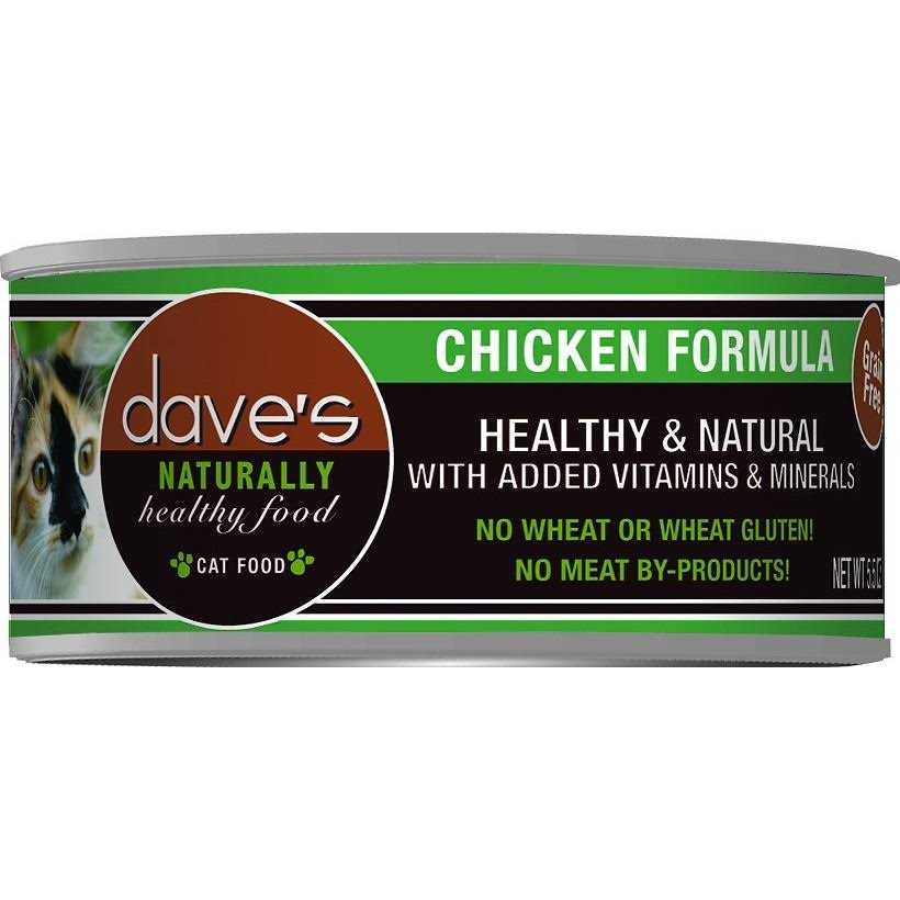 Dave’s Food Naturally Healthy Chicken Formula Canned Cat - Healthber